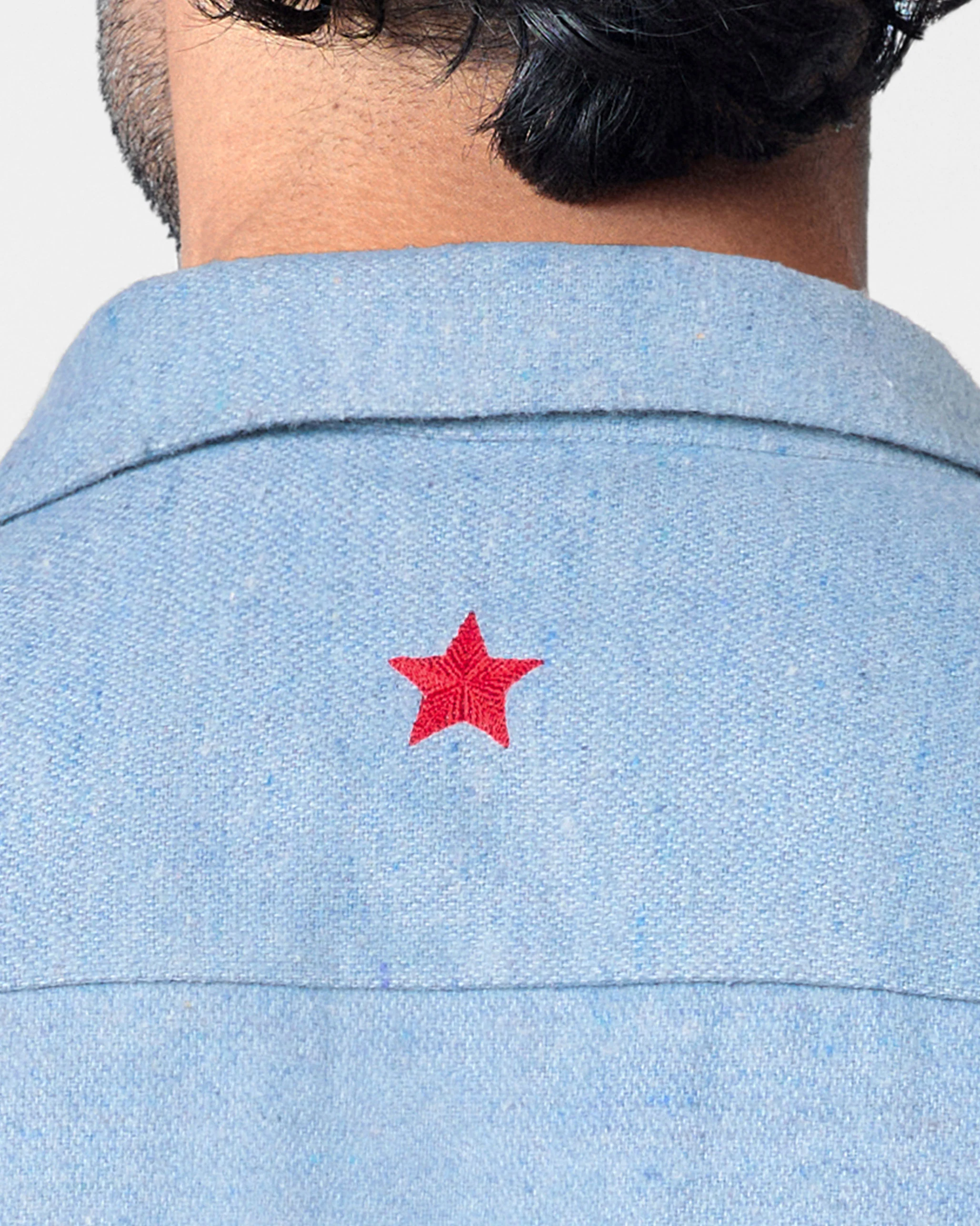 Musafir Pocket Shirt - Light Blue - Image 7