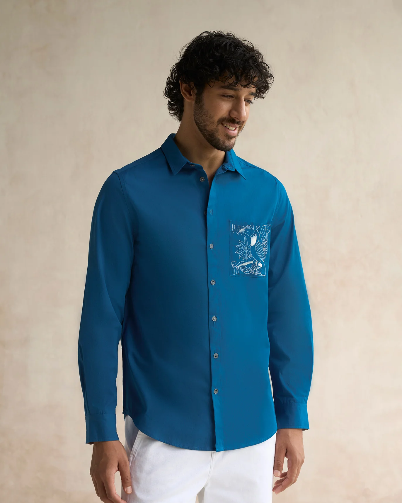Musafir Pocket Shirt - Sapphire - Image 6