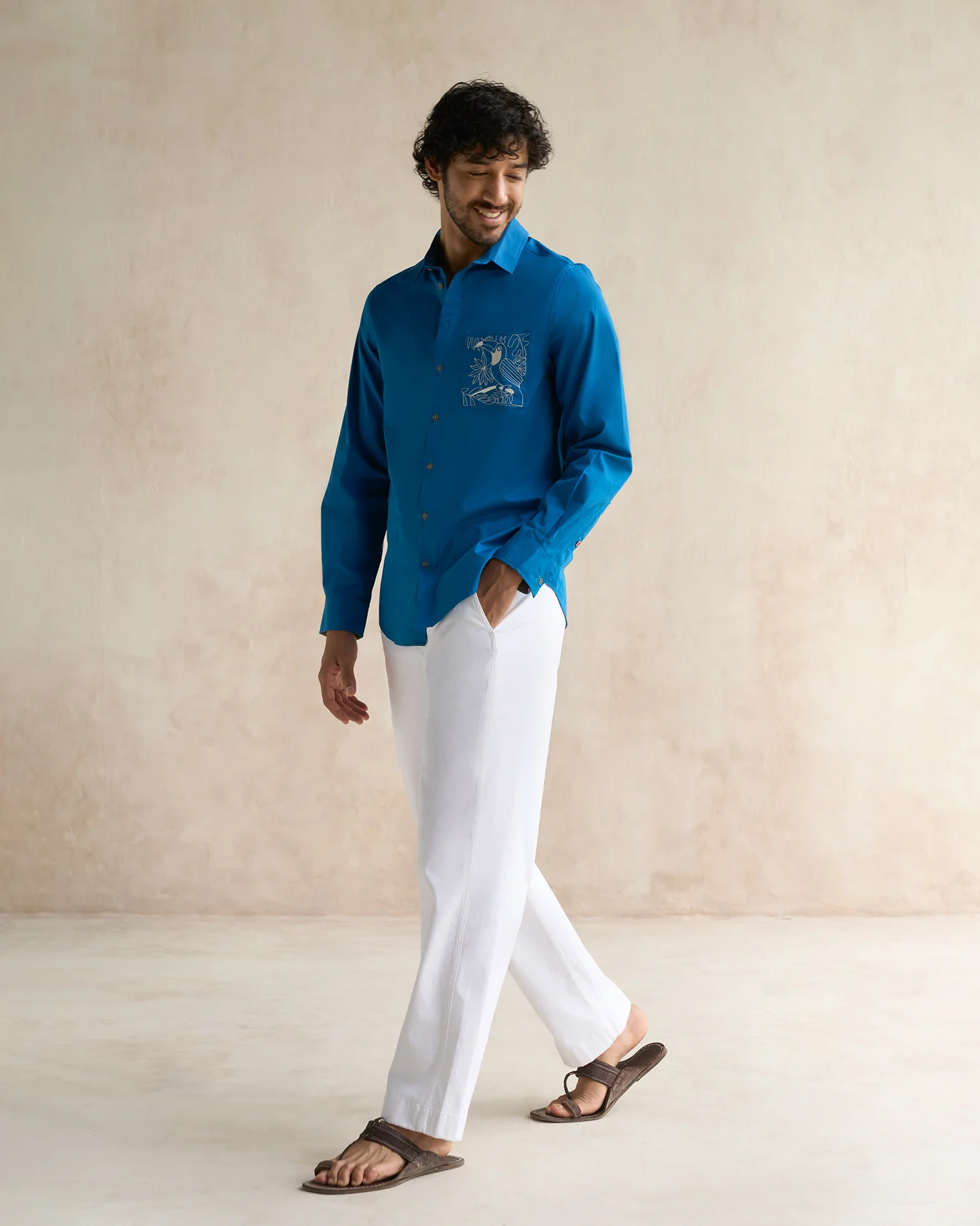 Musafir Pocket Shirt - Sapphire - Image 7