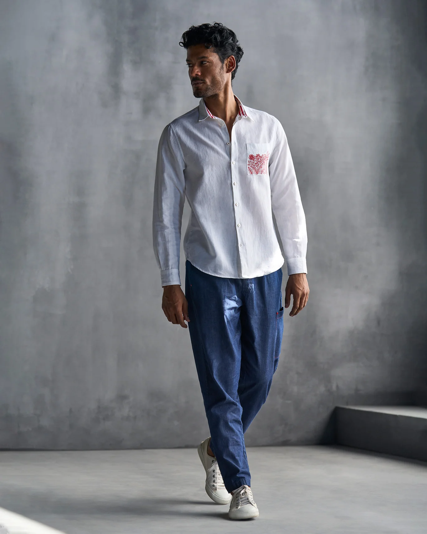 Musafir Pocket Shirt - White - Image 7