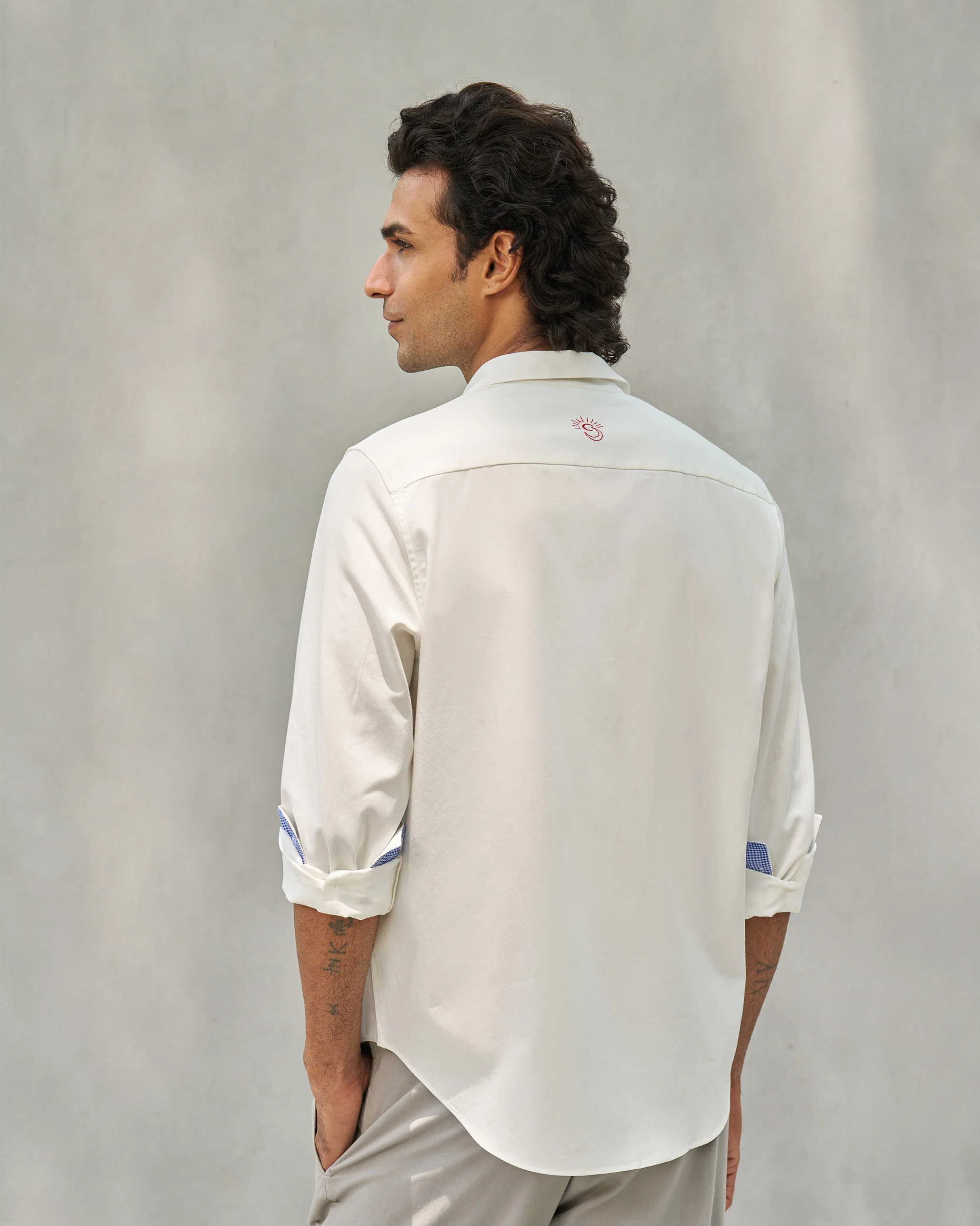 Musafir Pocket Shirt - White - Image 5