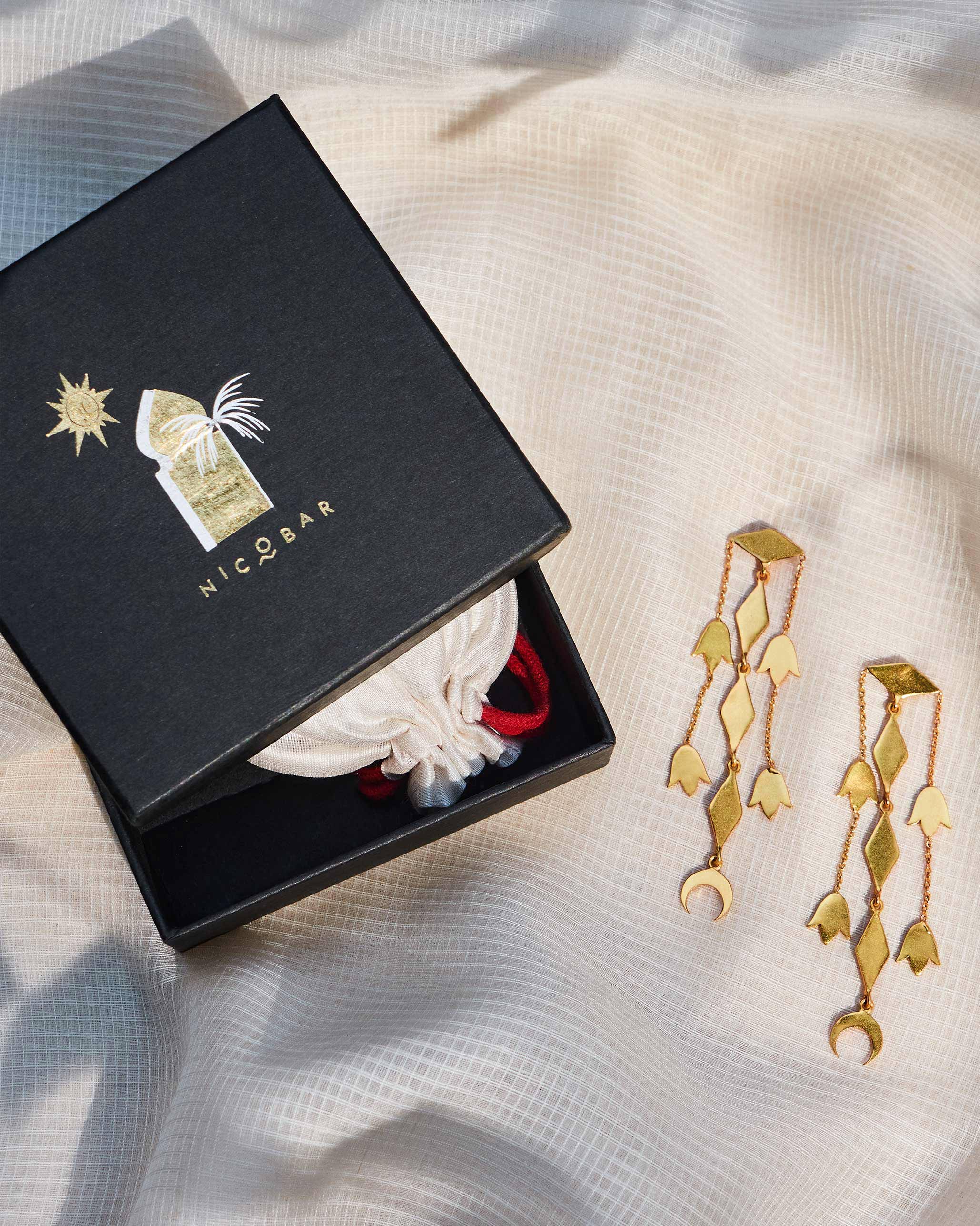 Myra Diamond Earrings - Gold - Image 3