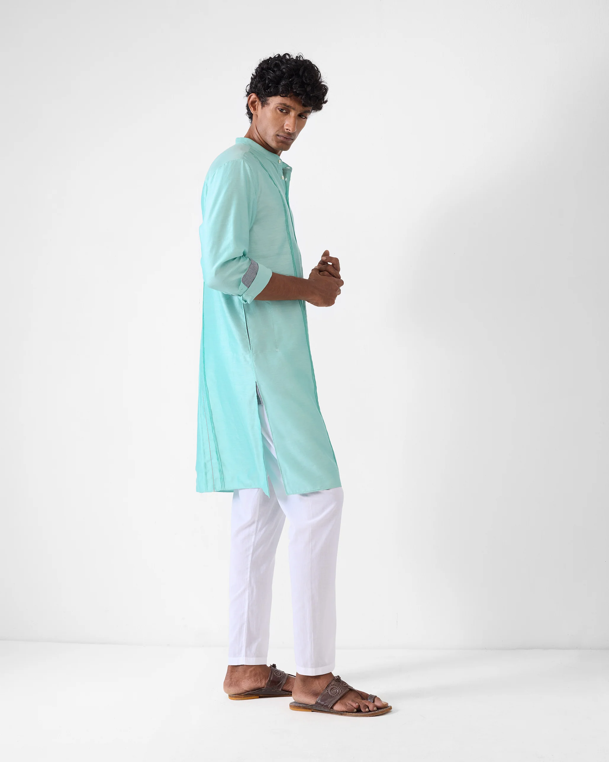 Naaz Kurta – Aqua - Image 4