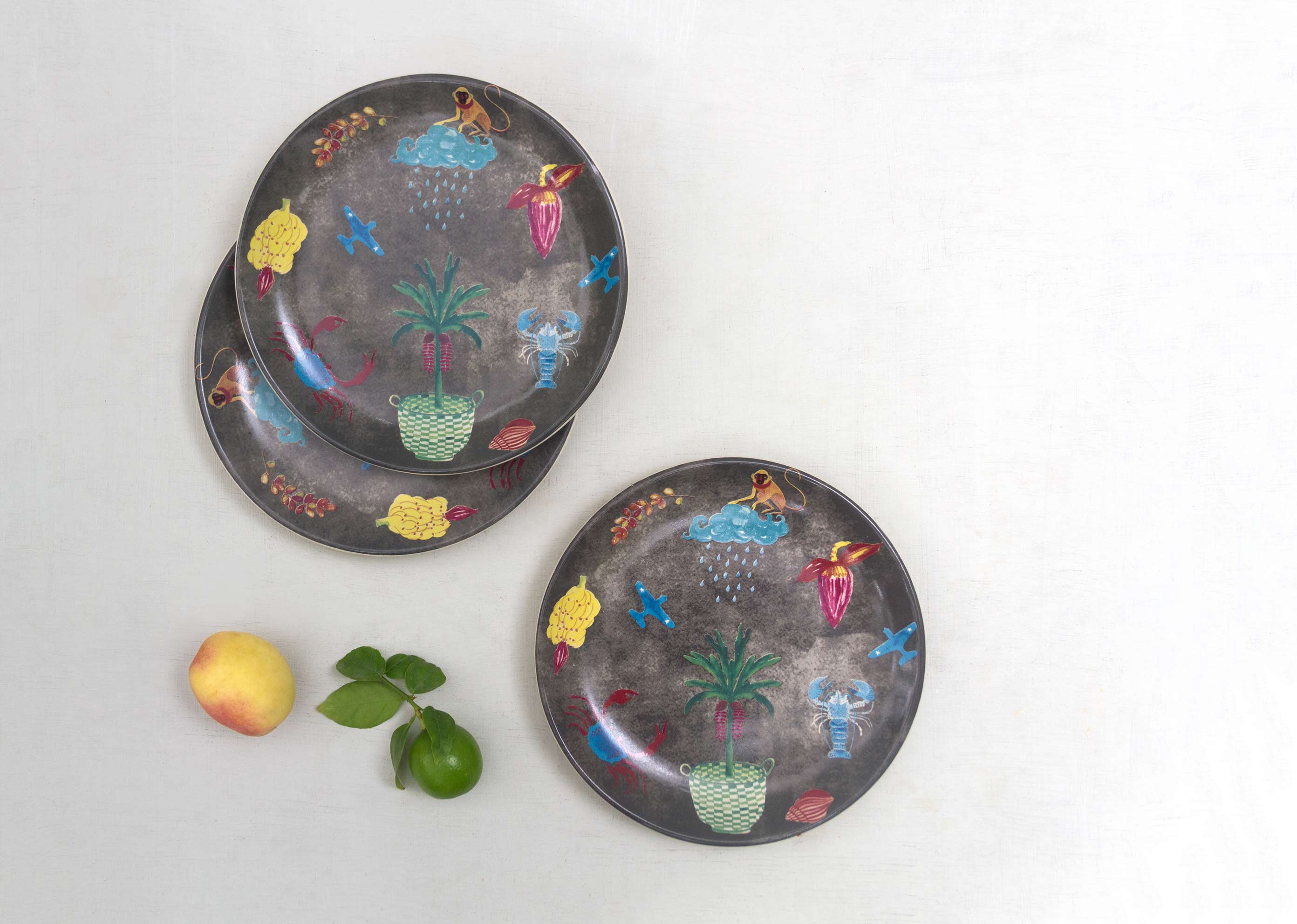 Nancowry Quarter Plate - Multi (Set of 2) - Image 3