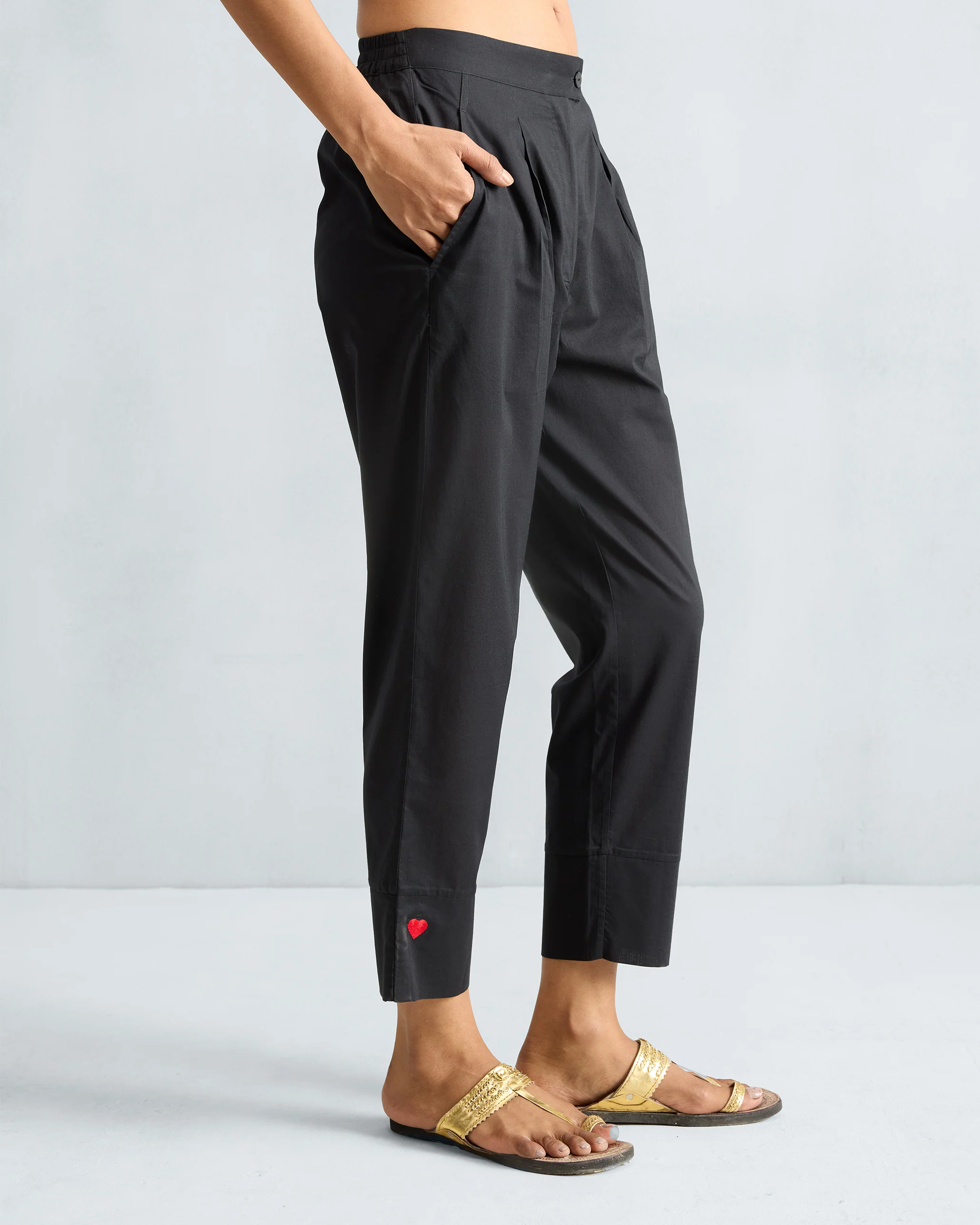 Narrow Pants - Black - Image 2