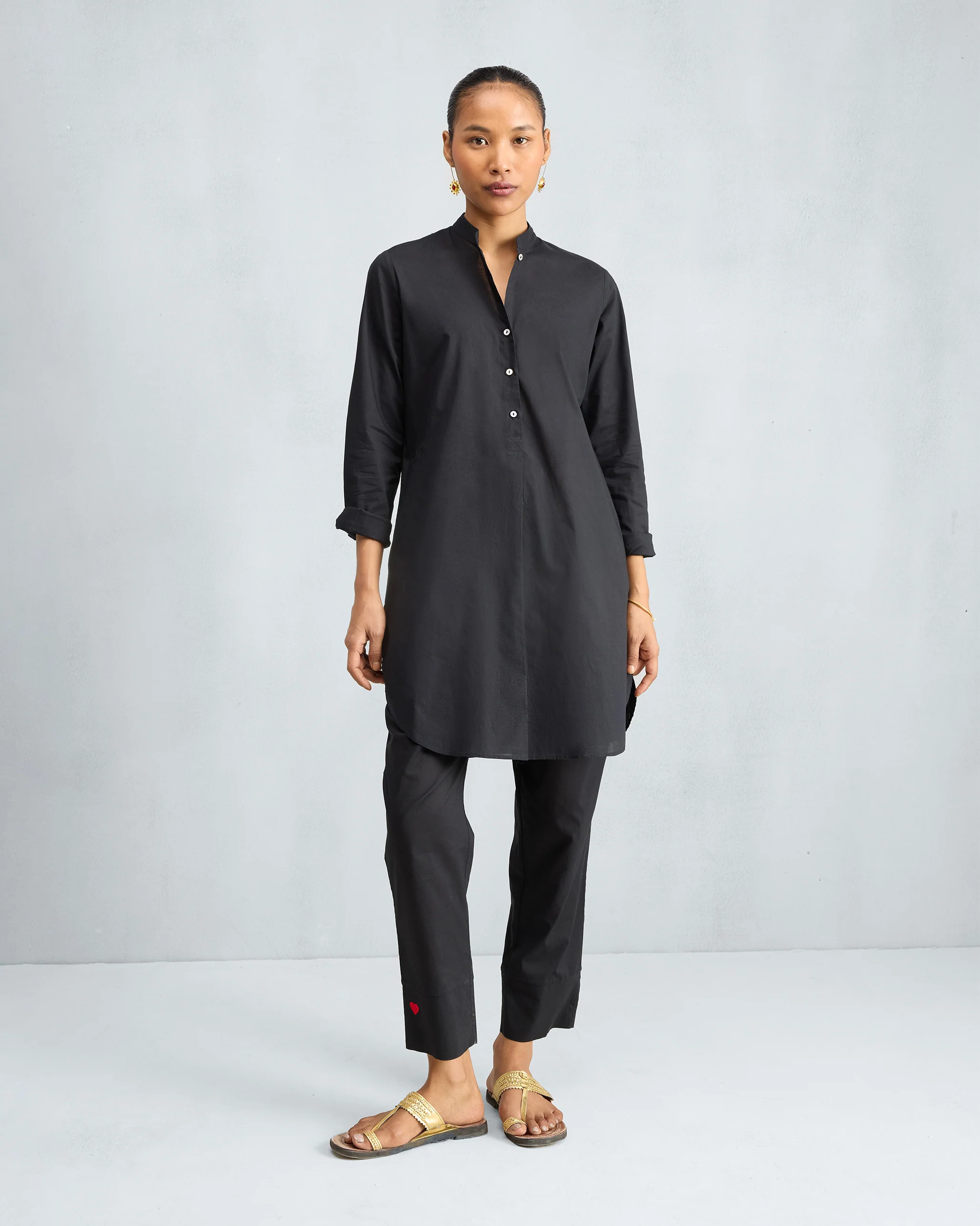 Narrow Pants - Black - Image 5