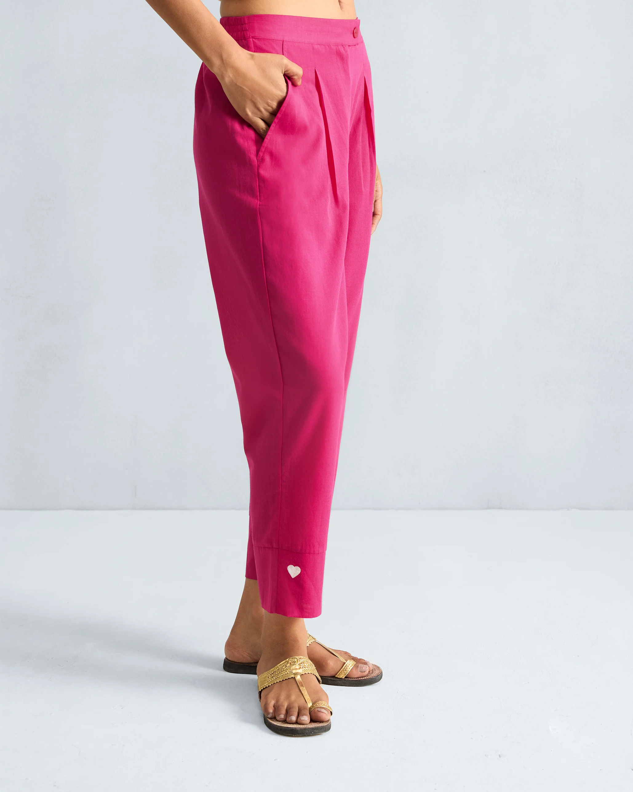 Narrow Pants - Fuchsia - Image 2