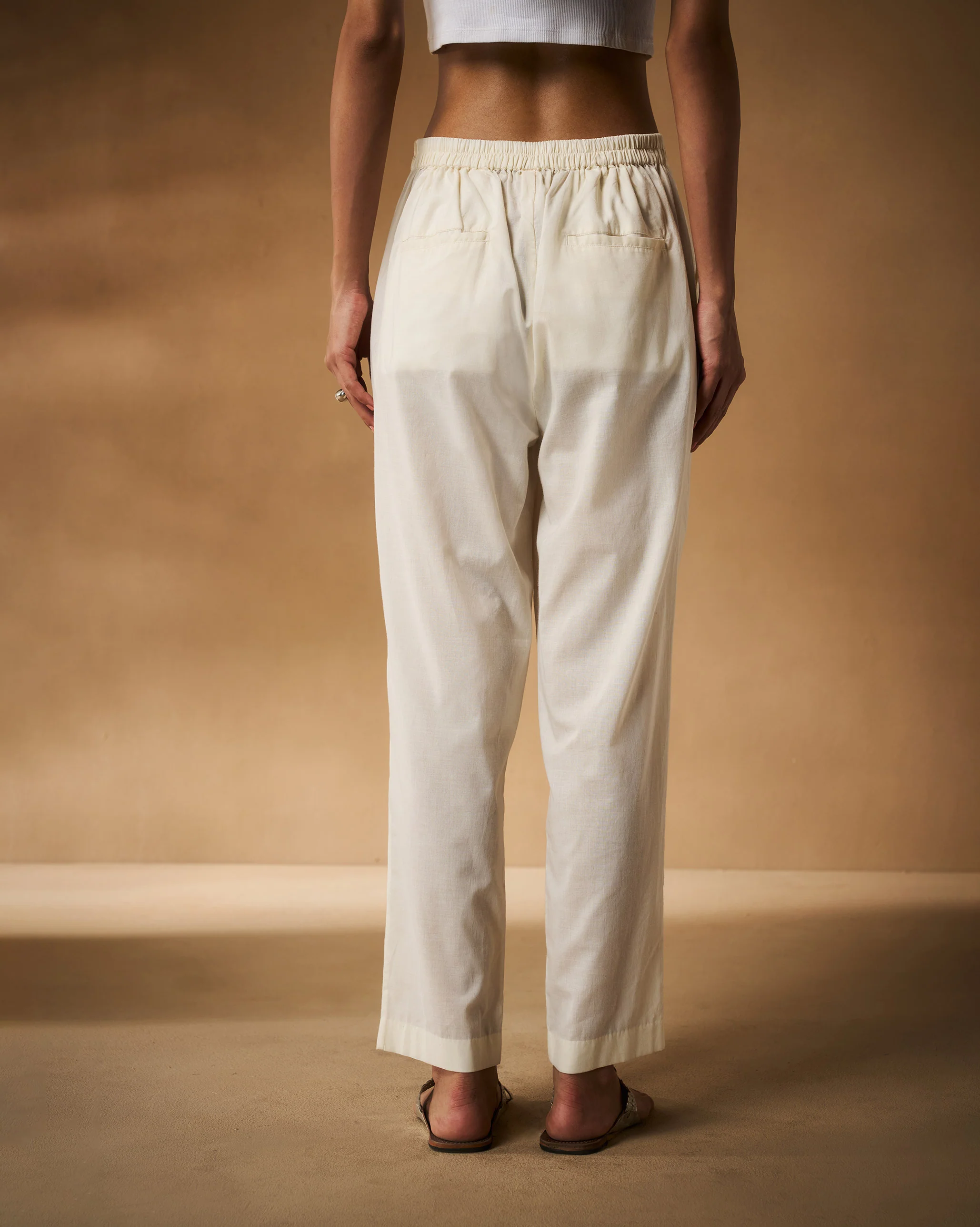 Narrow Pants - Ivory - Image 4