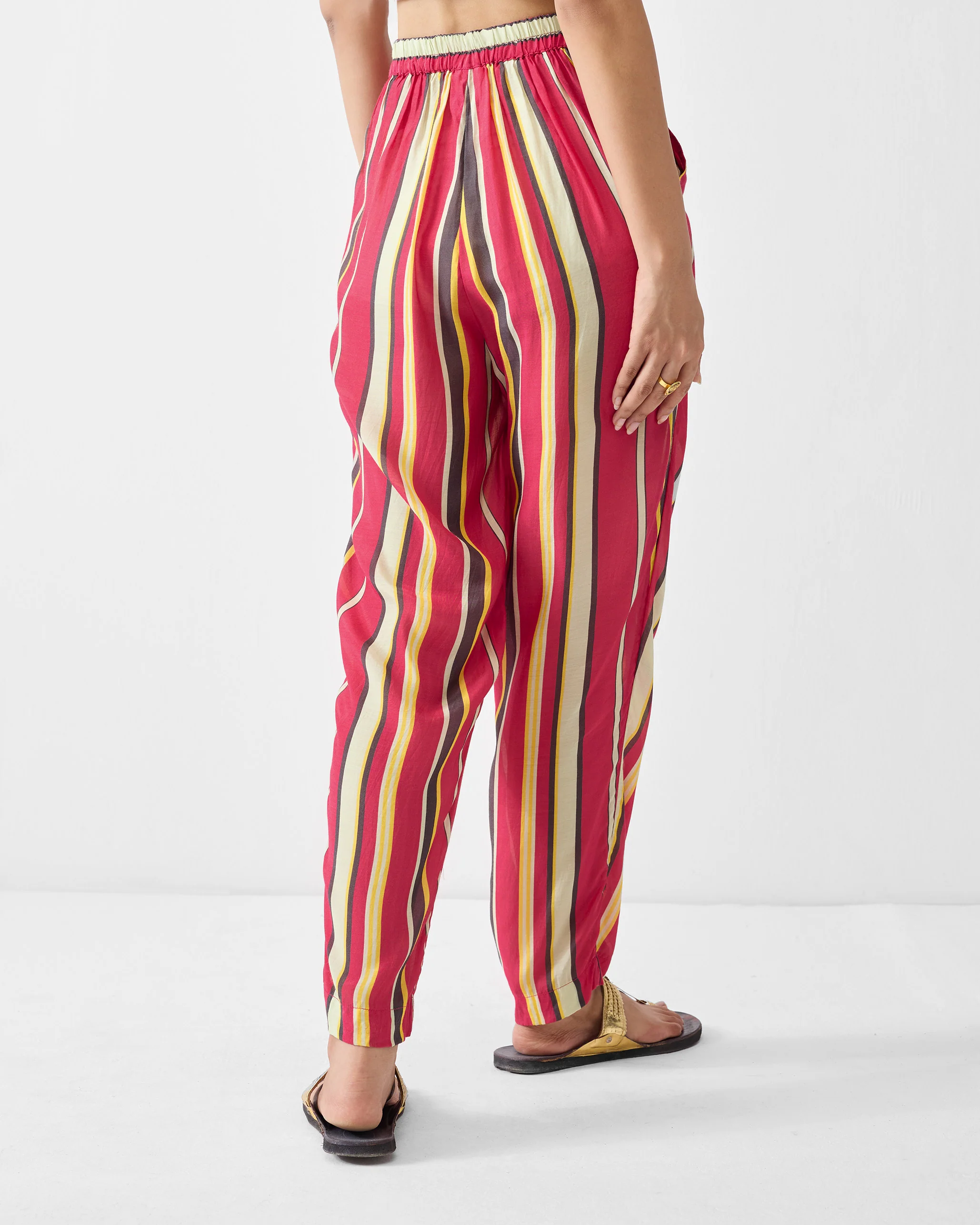 Narrow Pants - Multicolor Print - Image 2