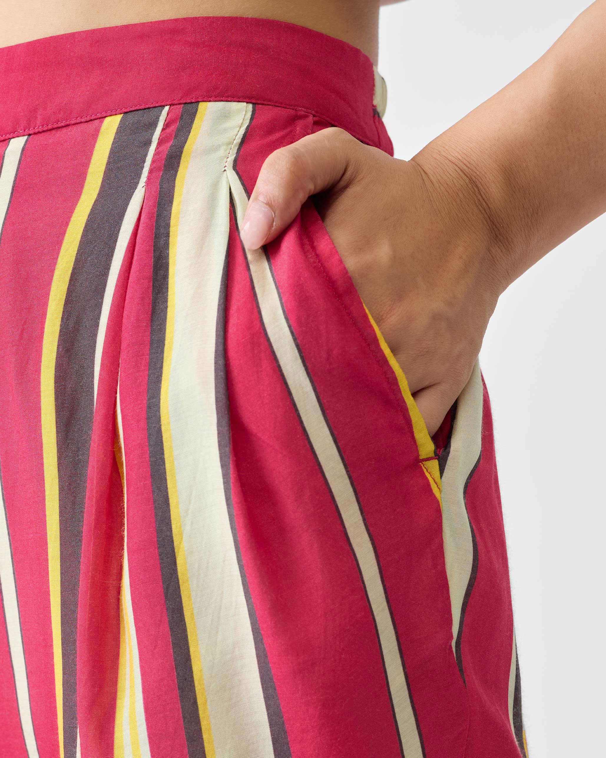 Narrow Pants - Multicolor Print - Image 3