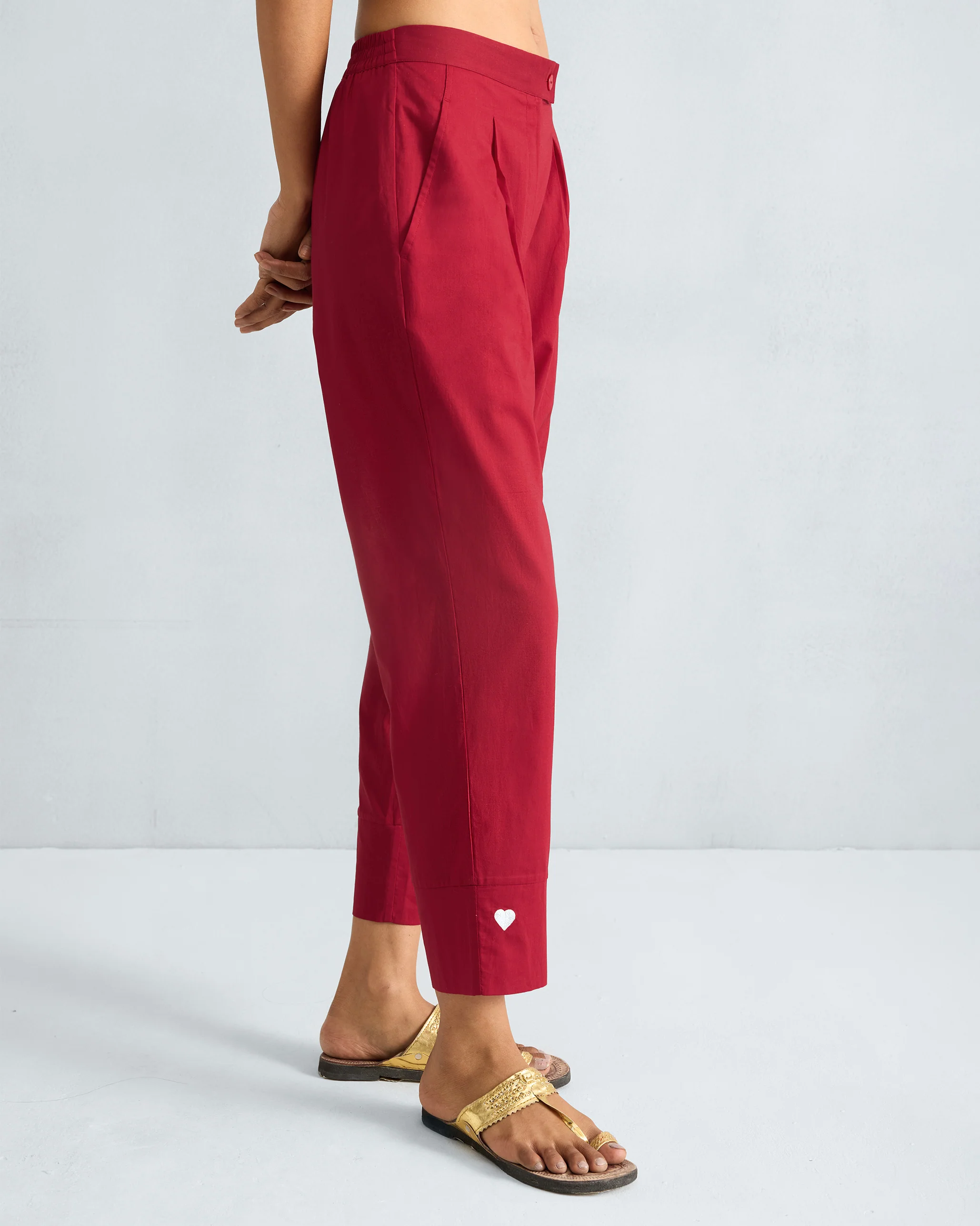 Narrow Pants - Red - Image 2