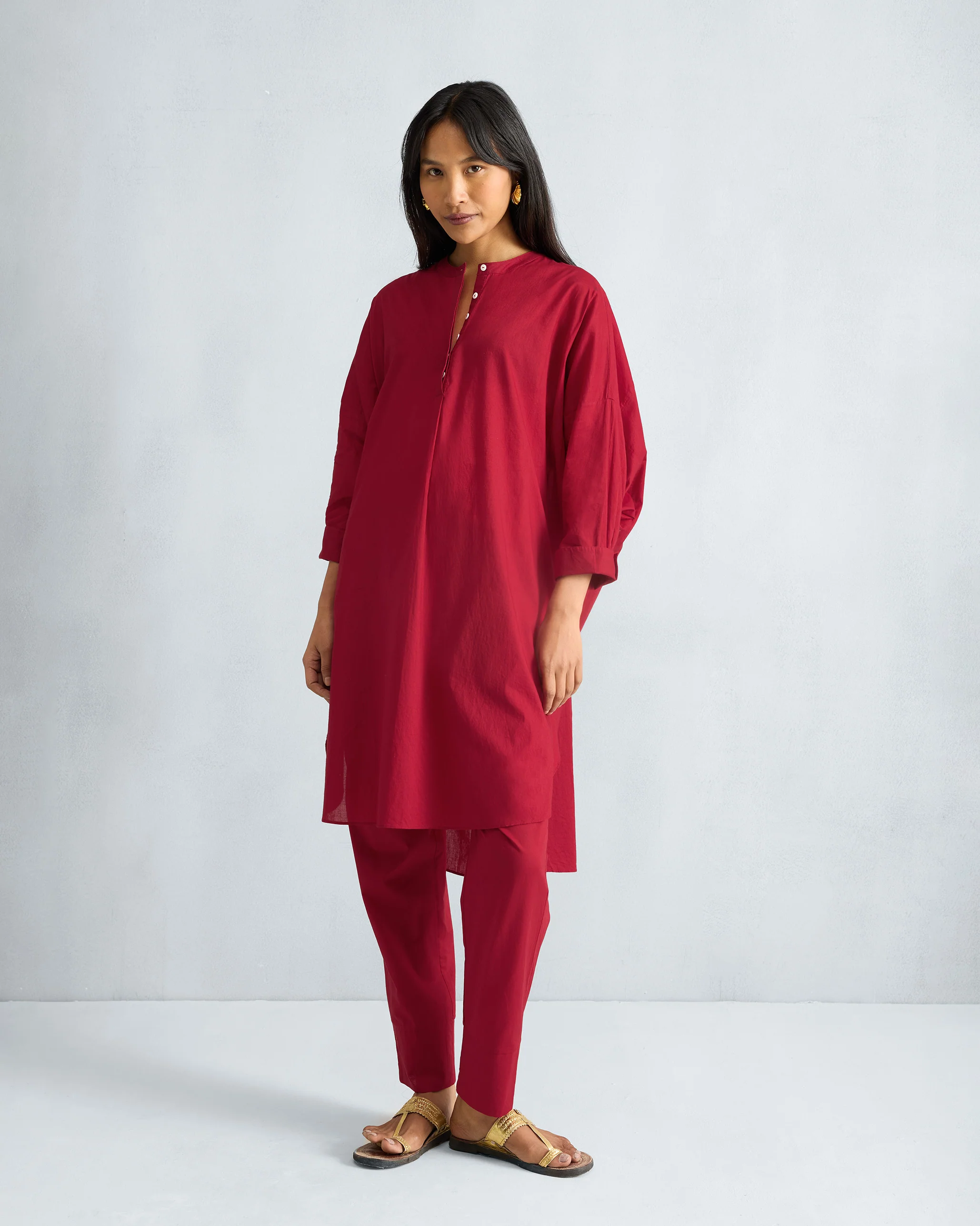 Narrow Pants - Red - Image 5