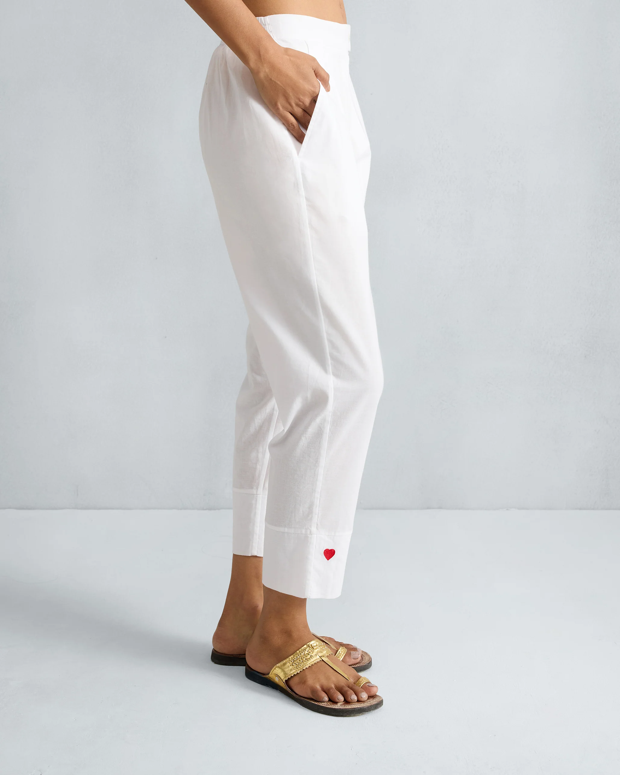 Narrow Pants - White - Image 2