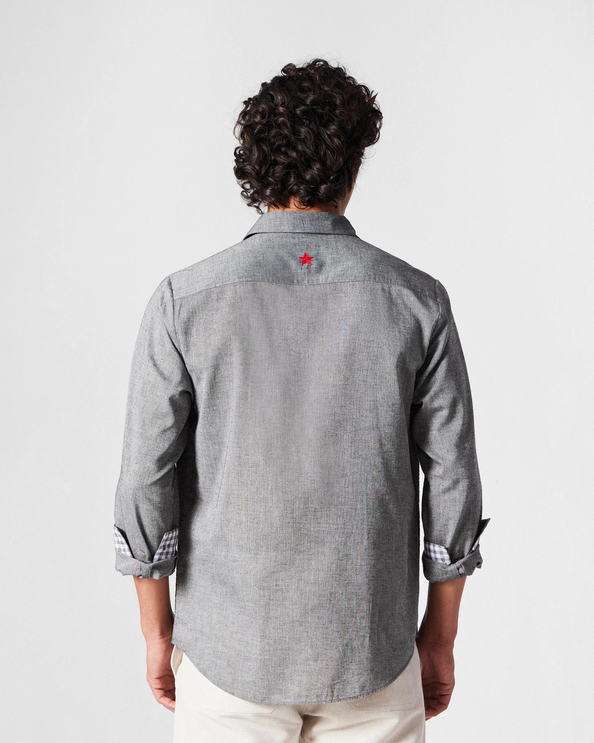 Nava Shirt - Charcoal - Image 3