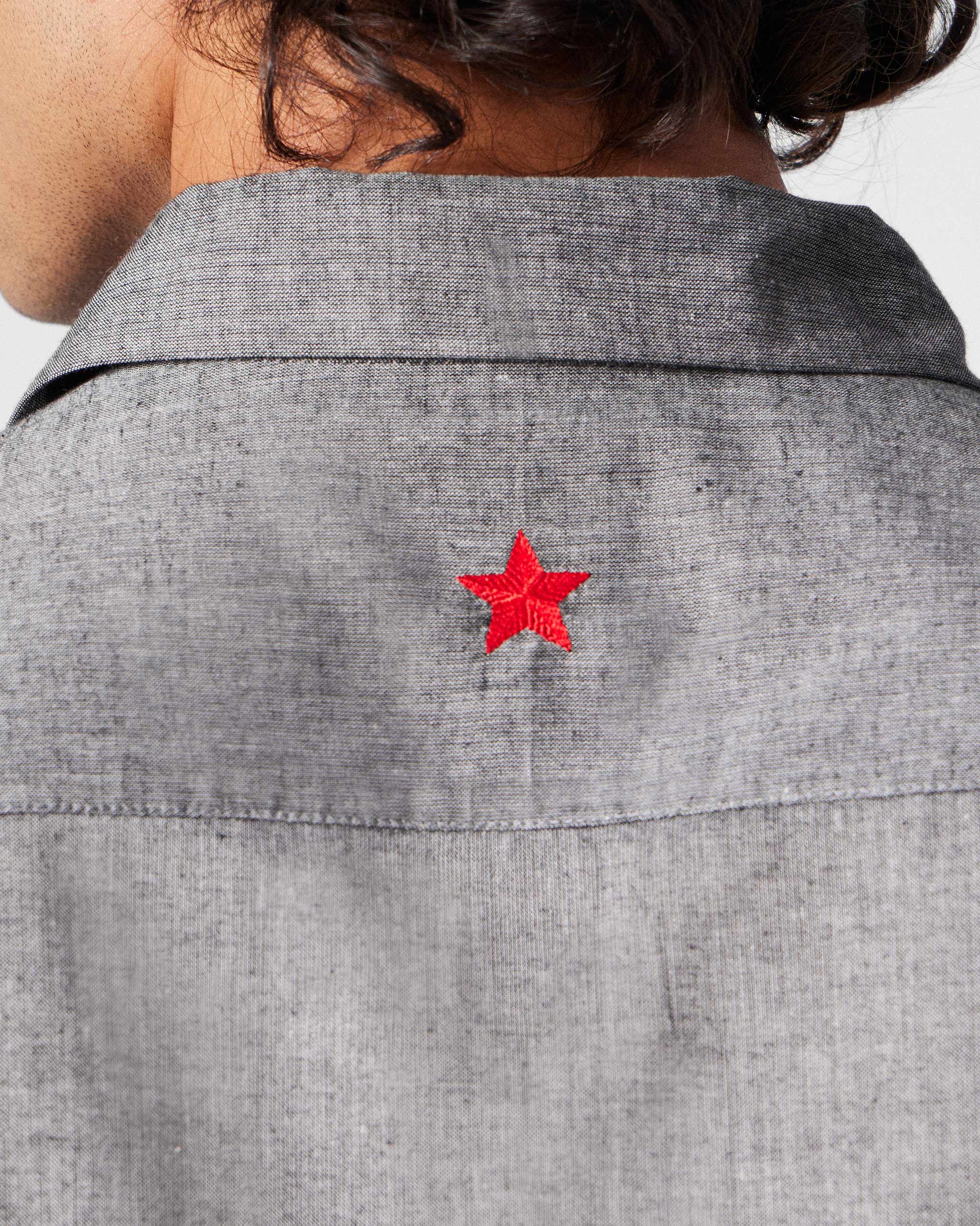 Nava Shirt - Charcoal - Image 4