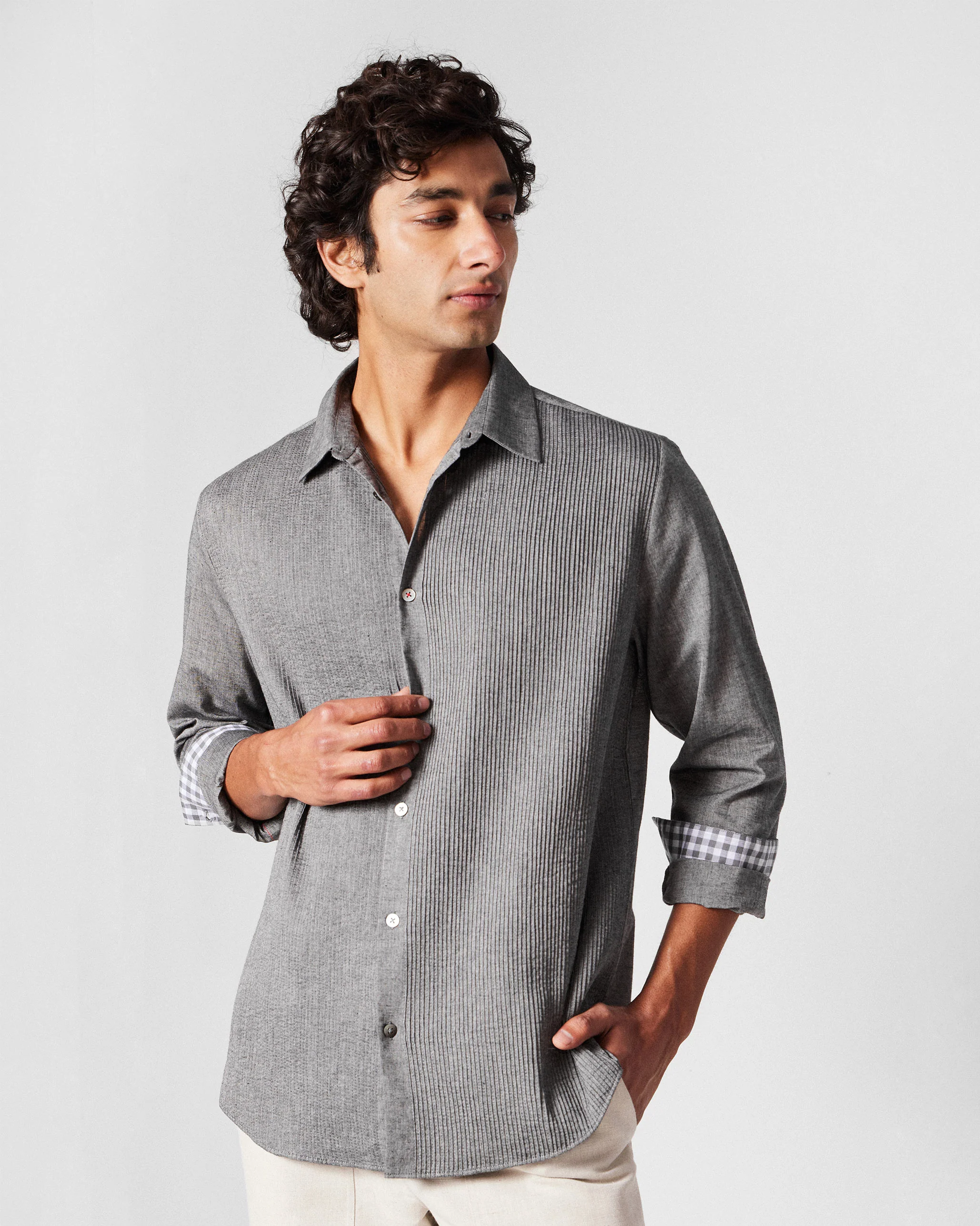 Nava Shirt - Charcoal - Image 6