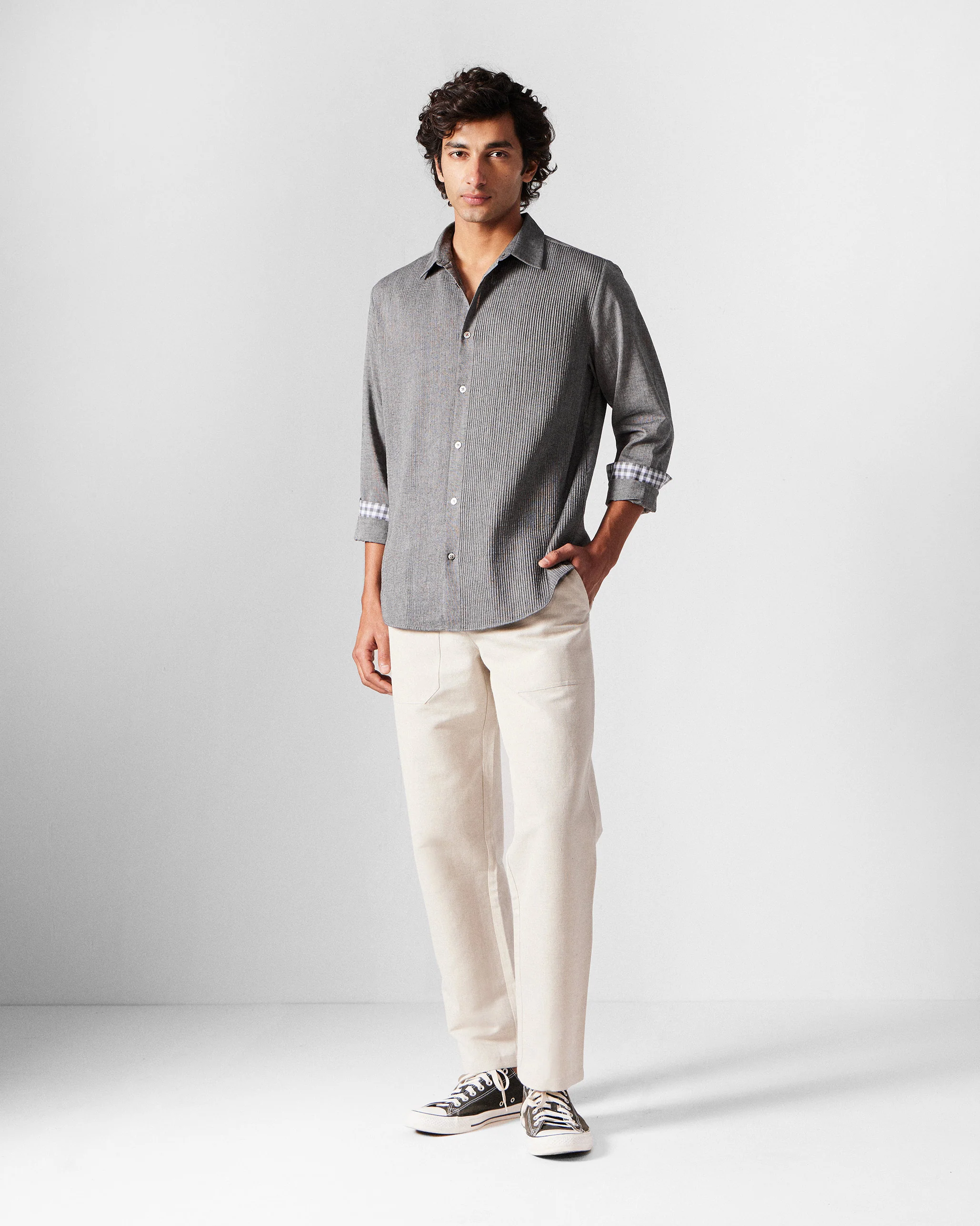 Nava Shirt - Charcoal - Image 8