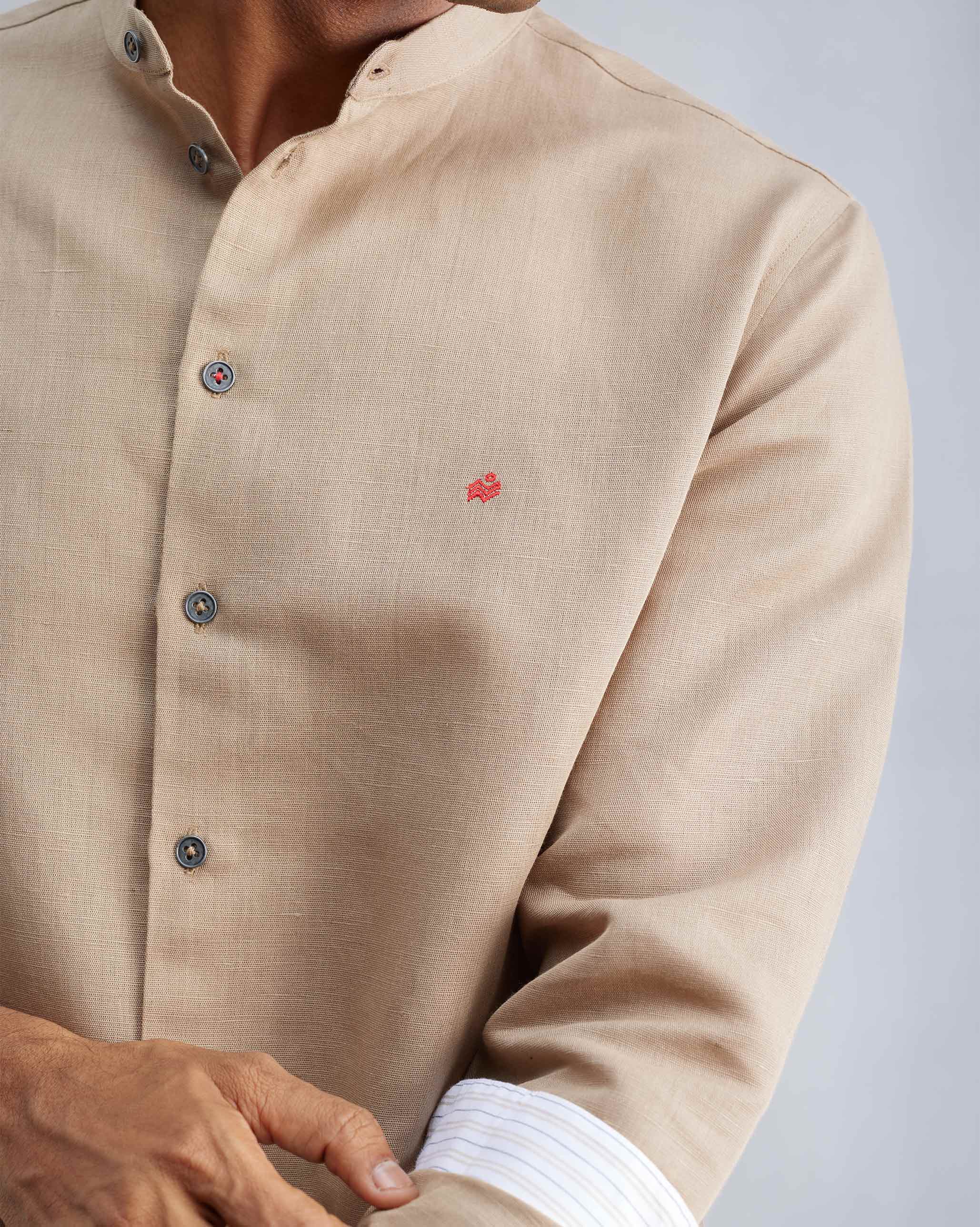 Nawab Shirt - Beige - Image 2