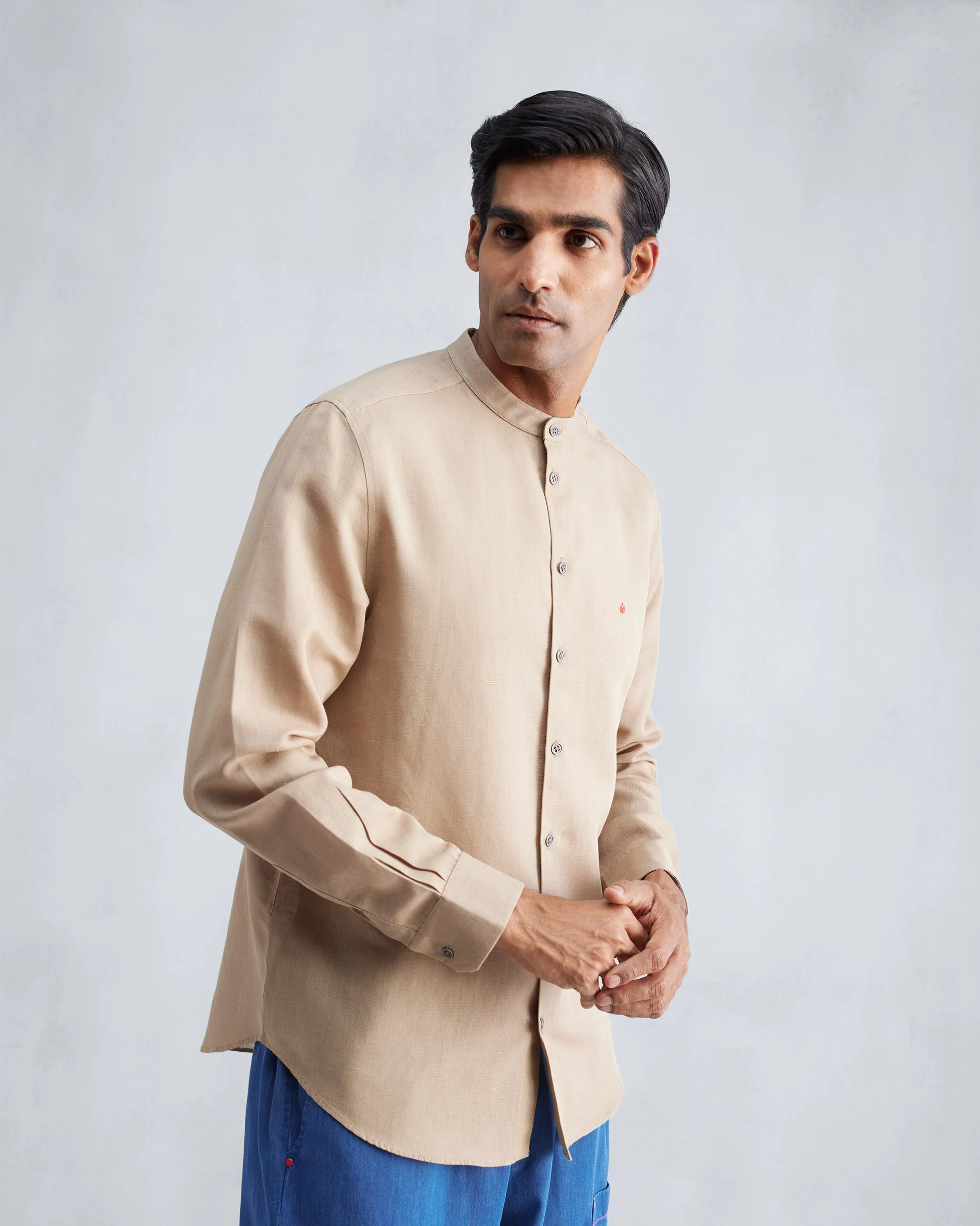 Nawab Shirt - Beige - Image 5