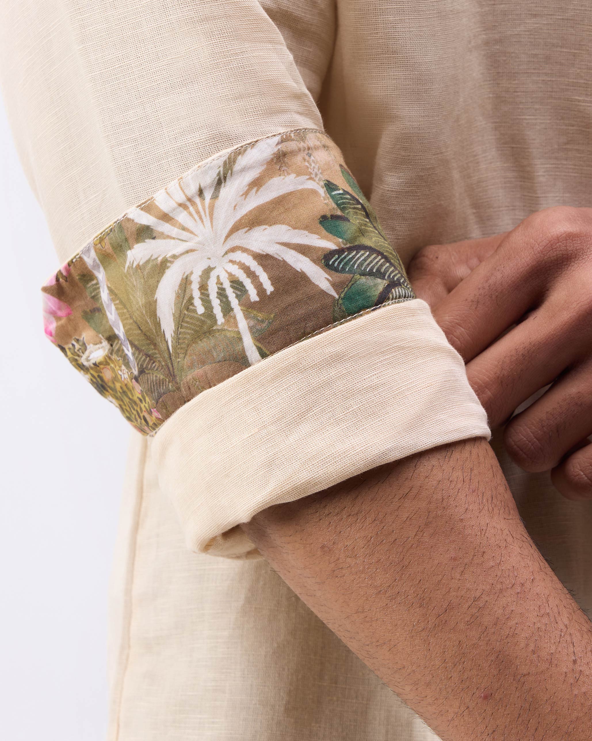 Nawab Shirt - Beige - Image 2