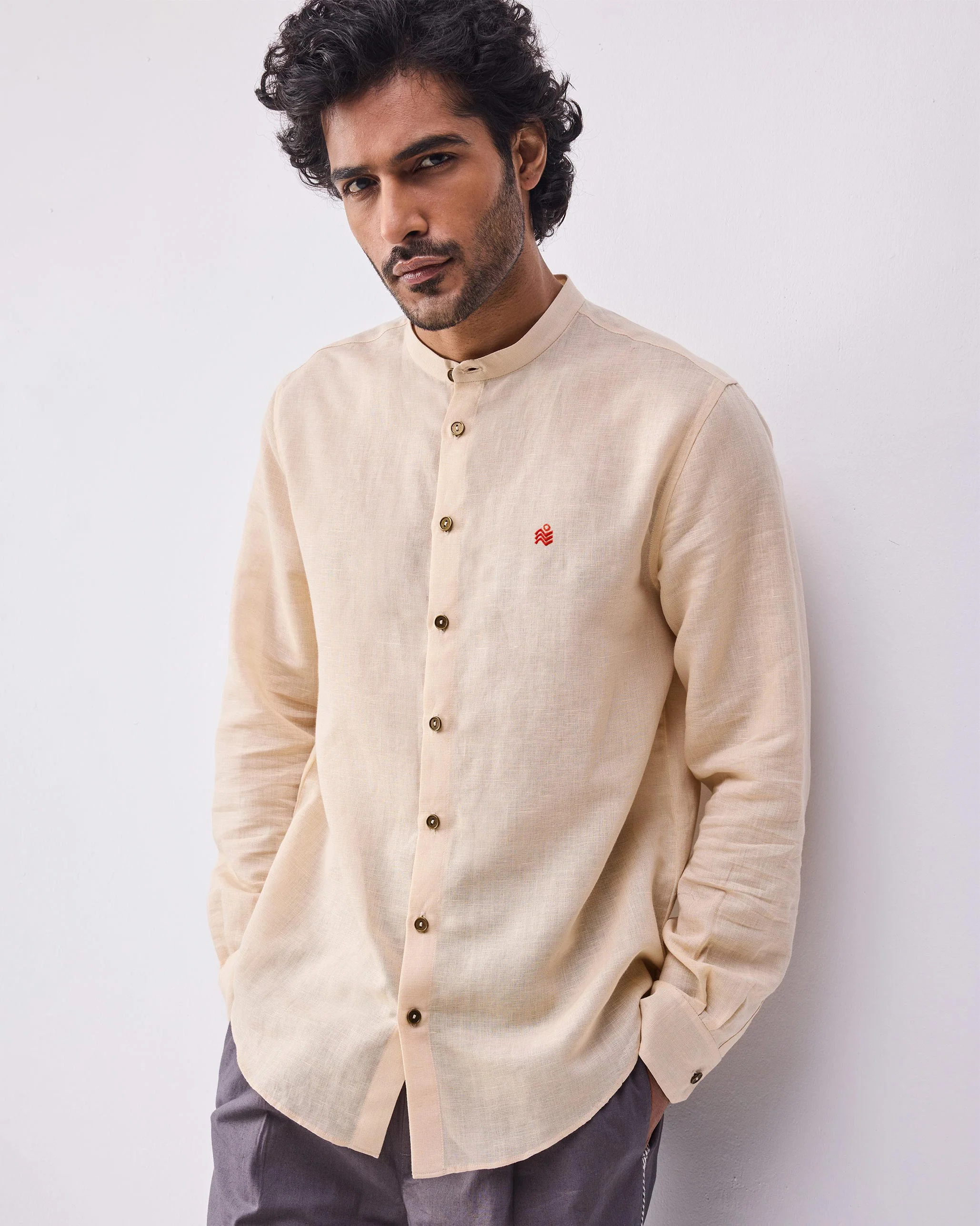 Nawab Shirt - Beige - Image 4