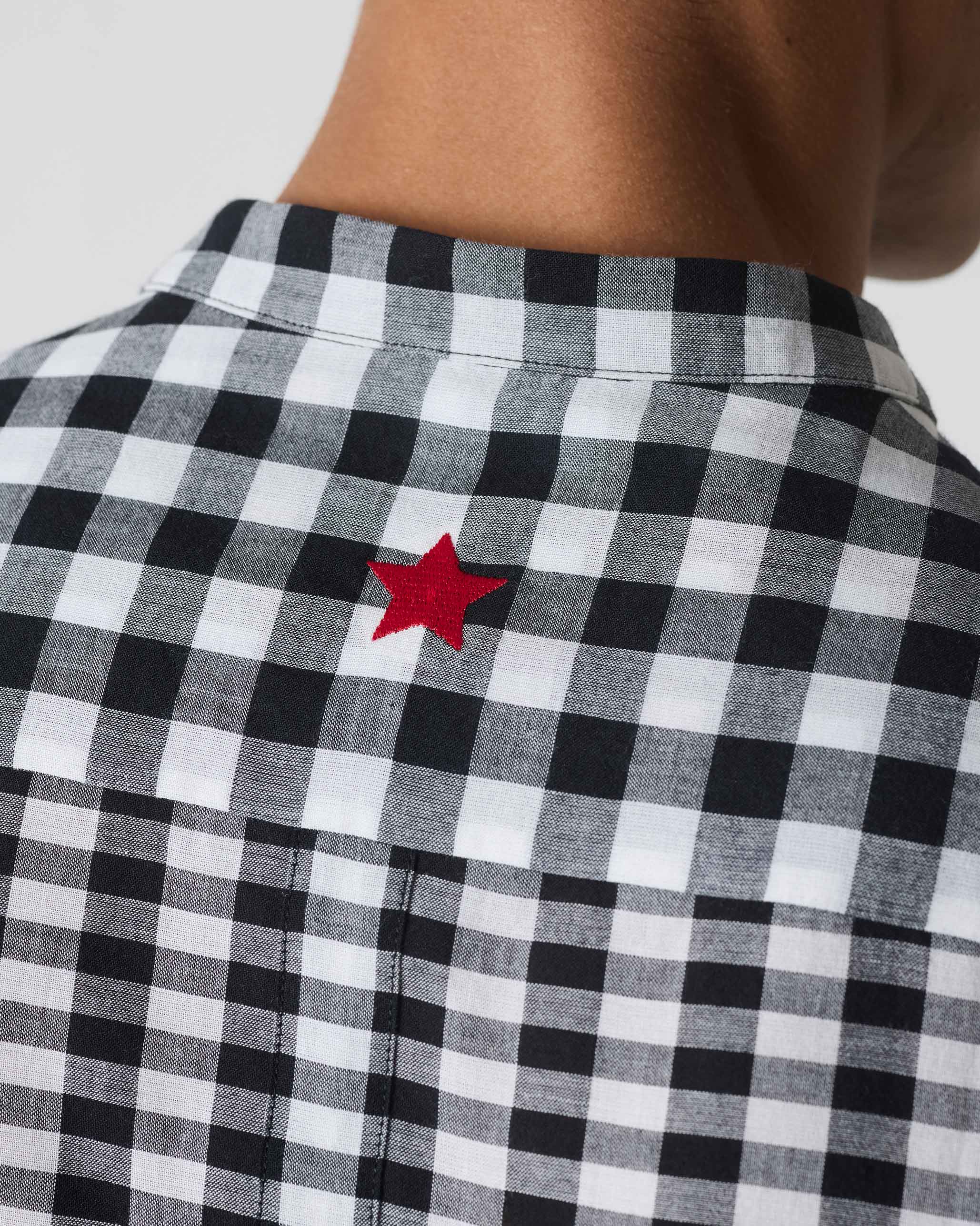 Nawab Shirt - Black & White Checks - Image 6