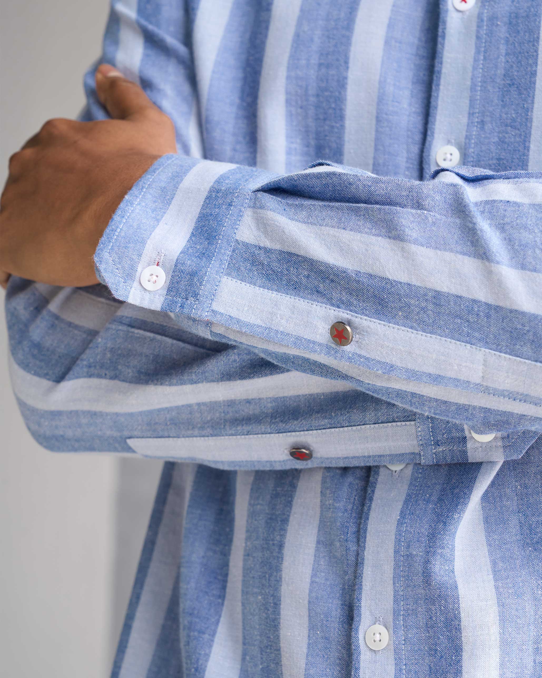 Nawab Shirt - Blue Stripes - Image 2
