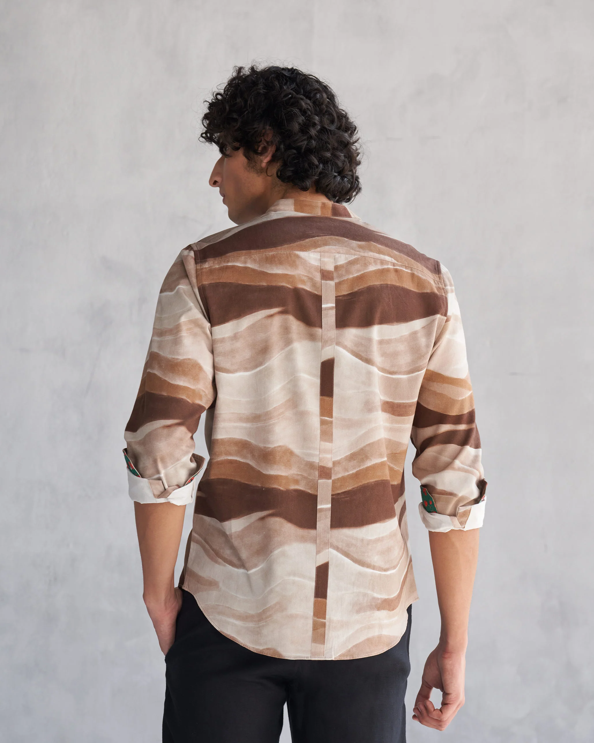 Nawab Shirt - Brown - Image 5