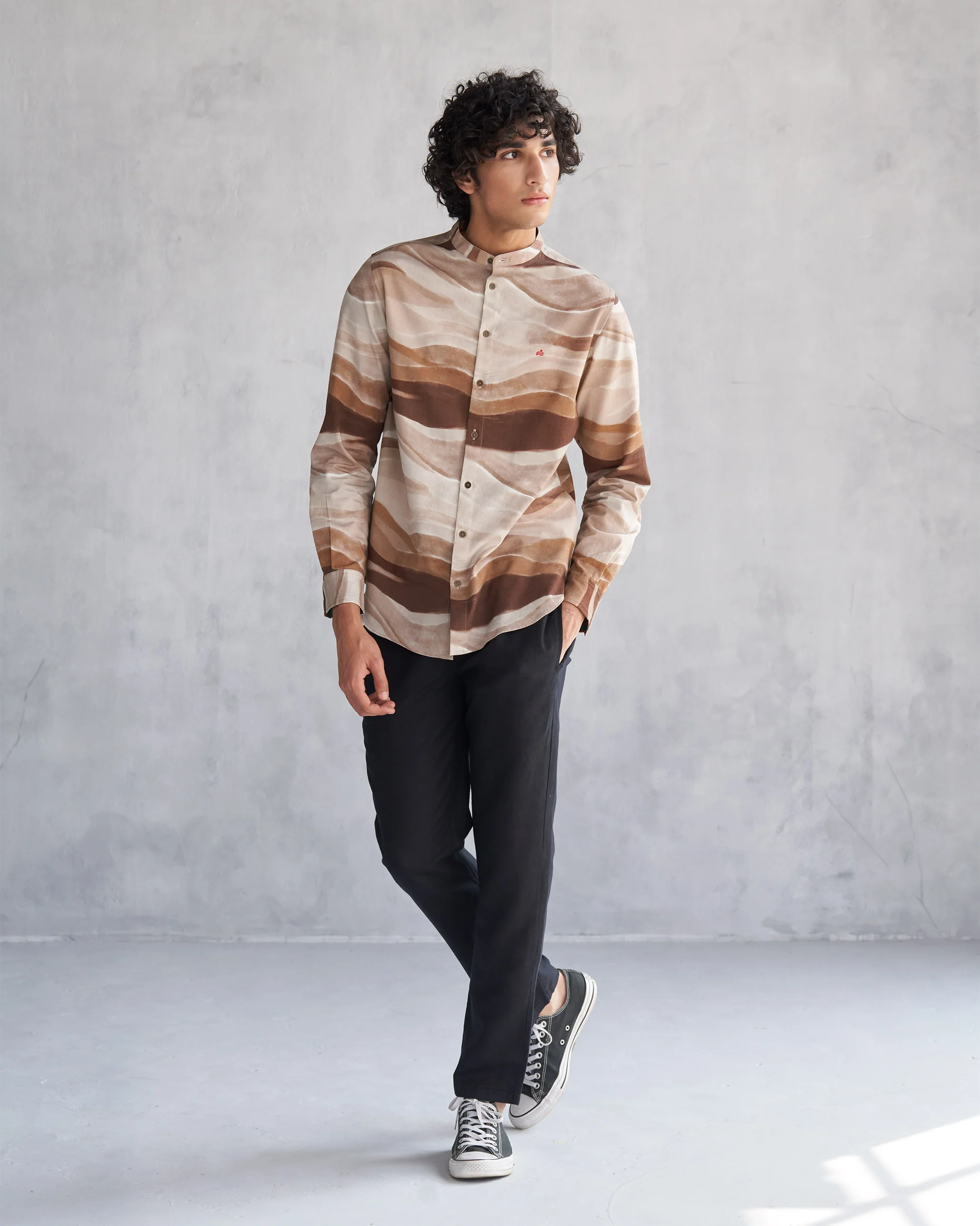 Nawab Shirt - Brown - Image 6