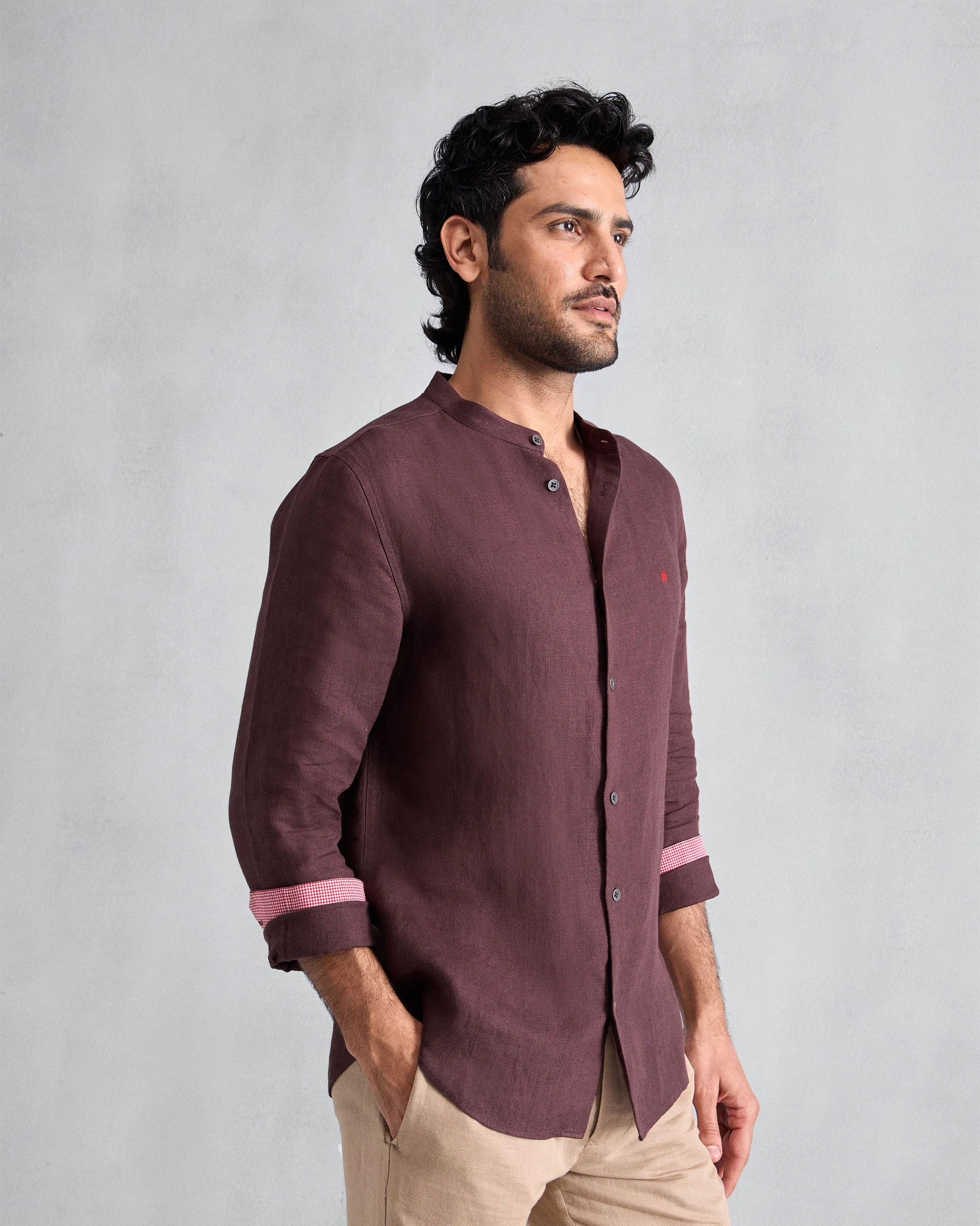 Nawab Shirt - Chocolate Plum - Image 2