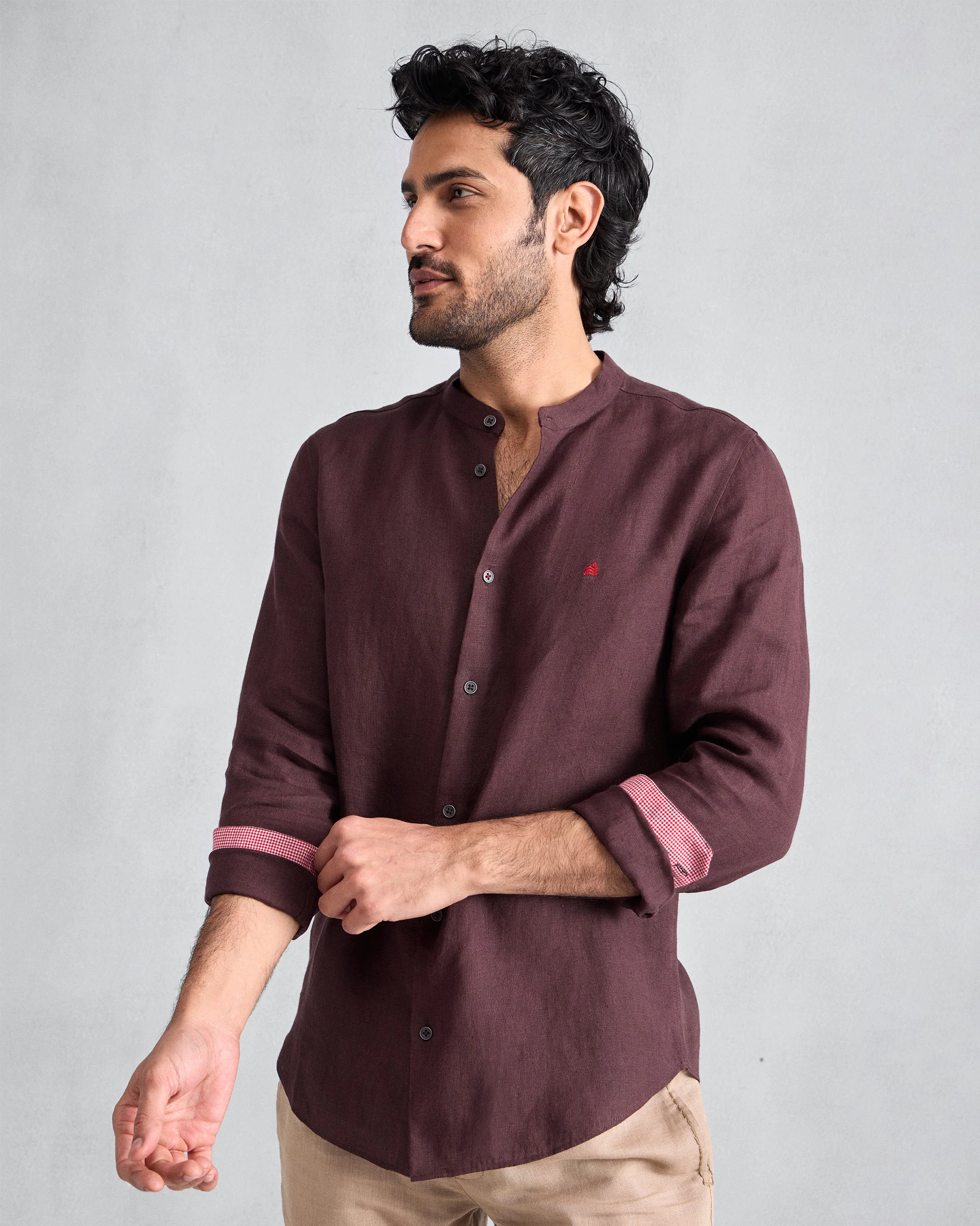 Nawab Shirt - Chocolate Plum - Image 5