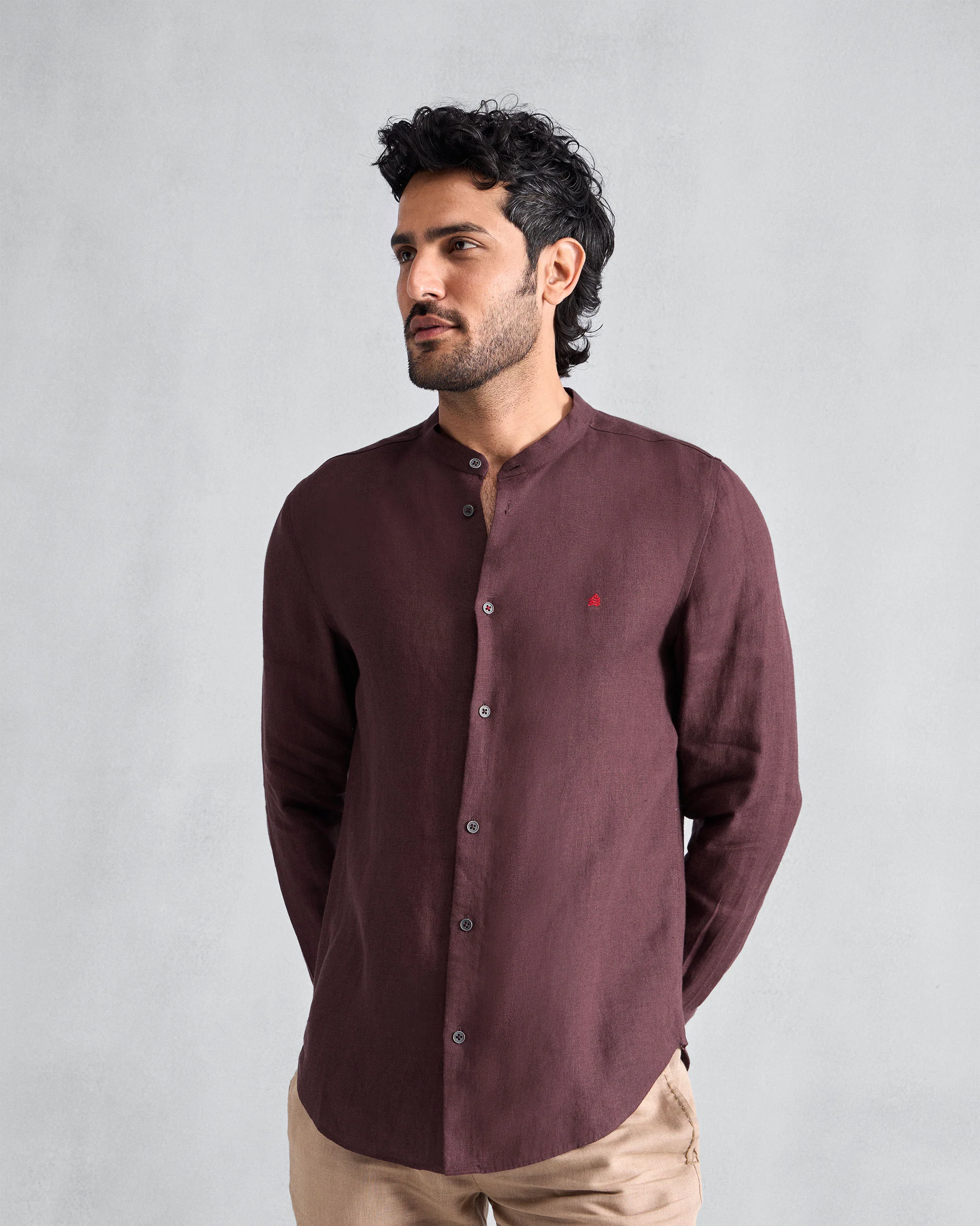 Nawab Shirt - Chocolate Plum - Image 6