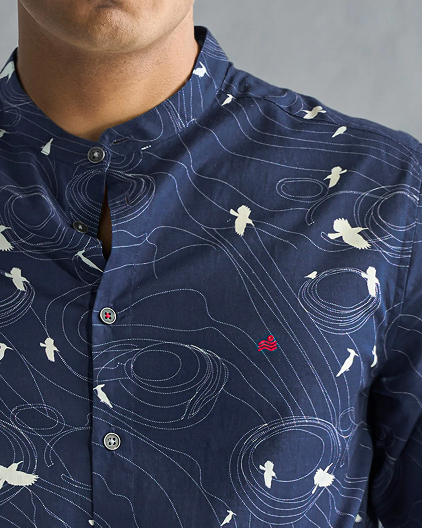 Nawab Shirt - Deep Navy - Image 2