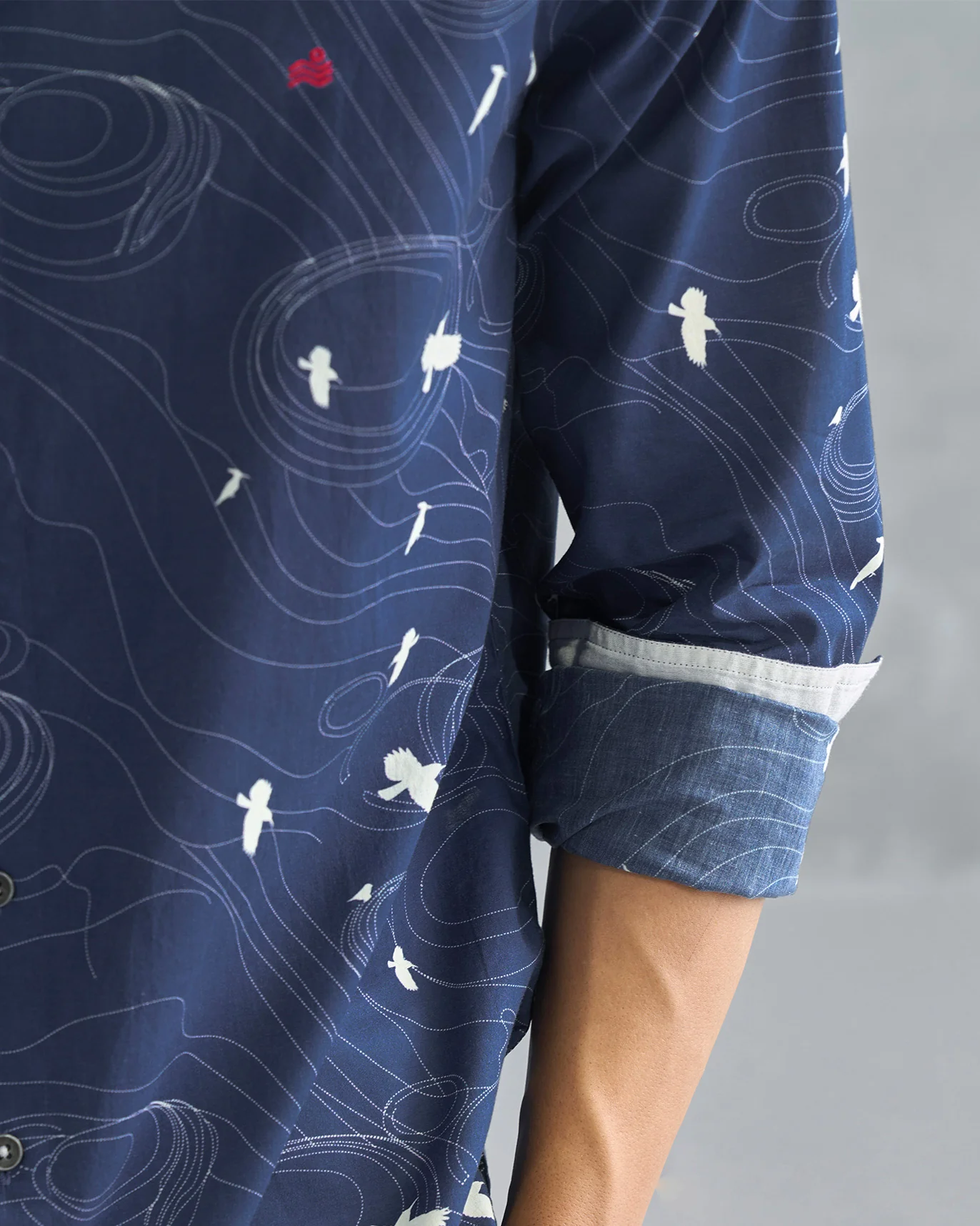 Nawab Shirt - Deep Navy - Image 3