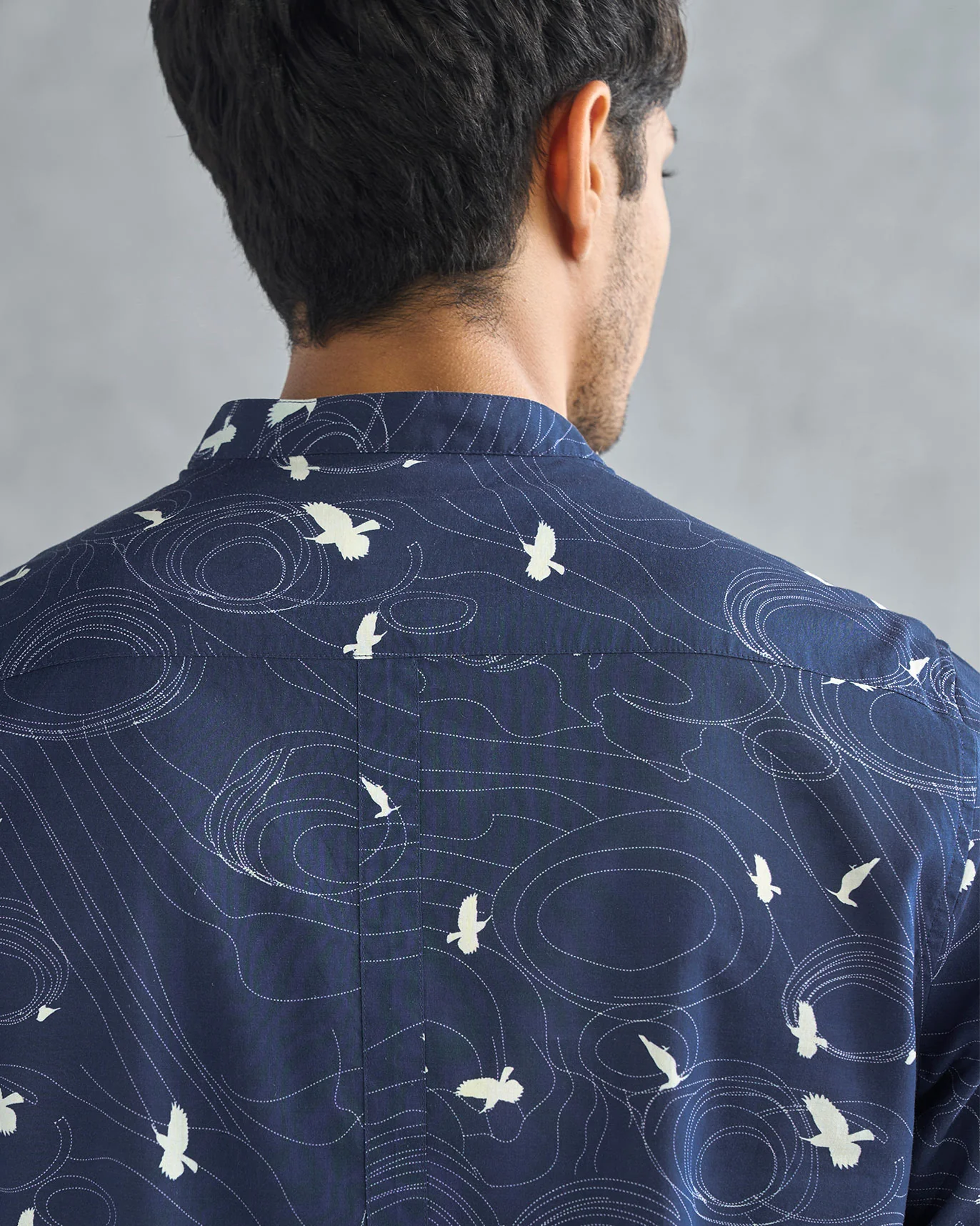 Nawab Shirt - Deep Navy - Image 4