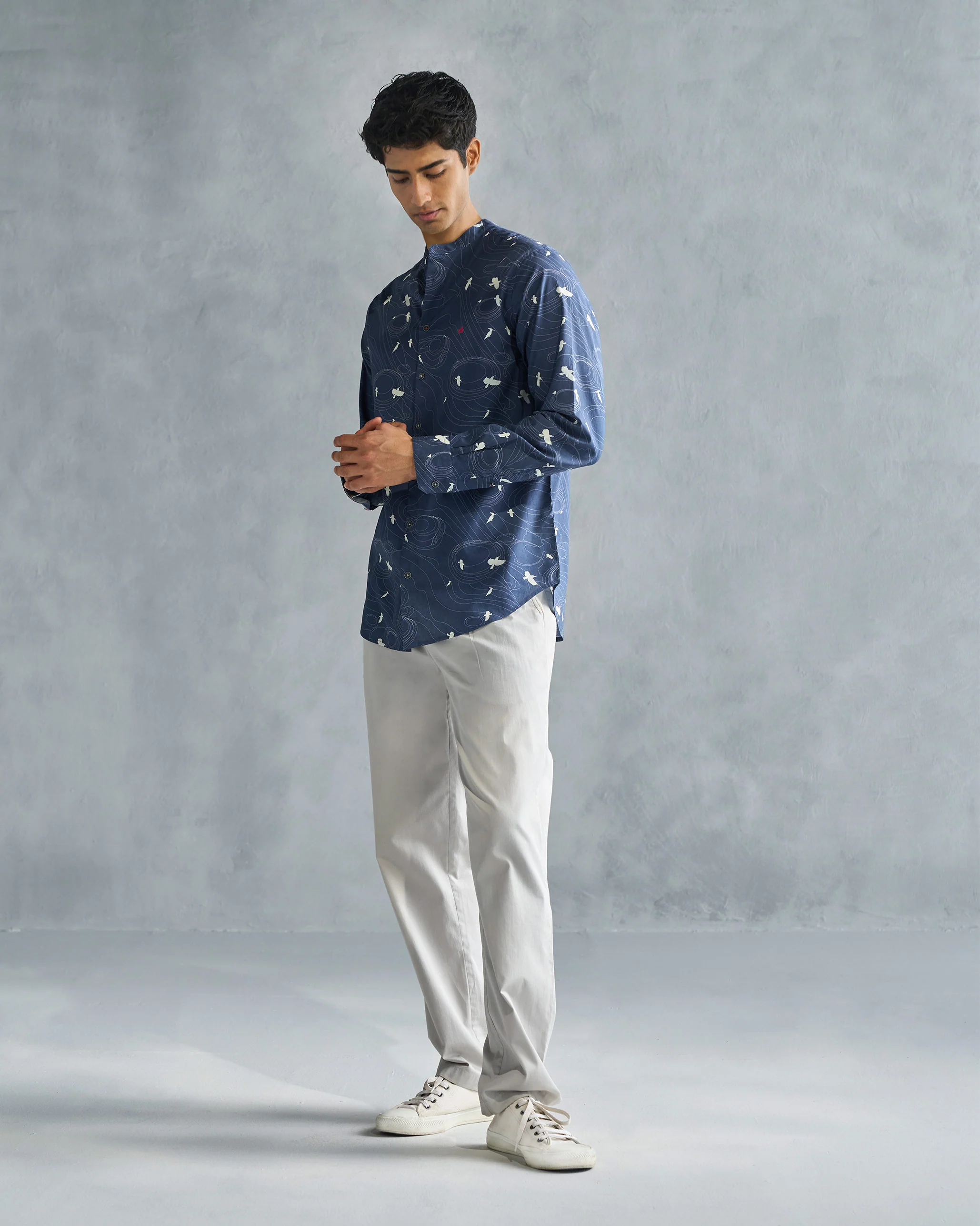 Nawab Shirt - Deep Navy - Image 7