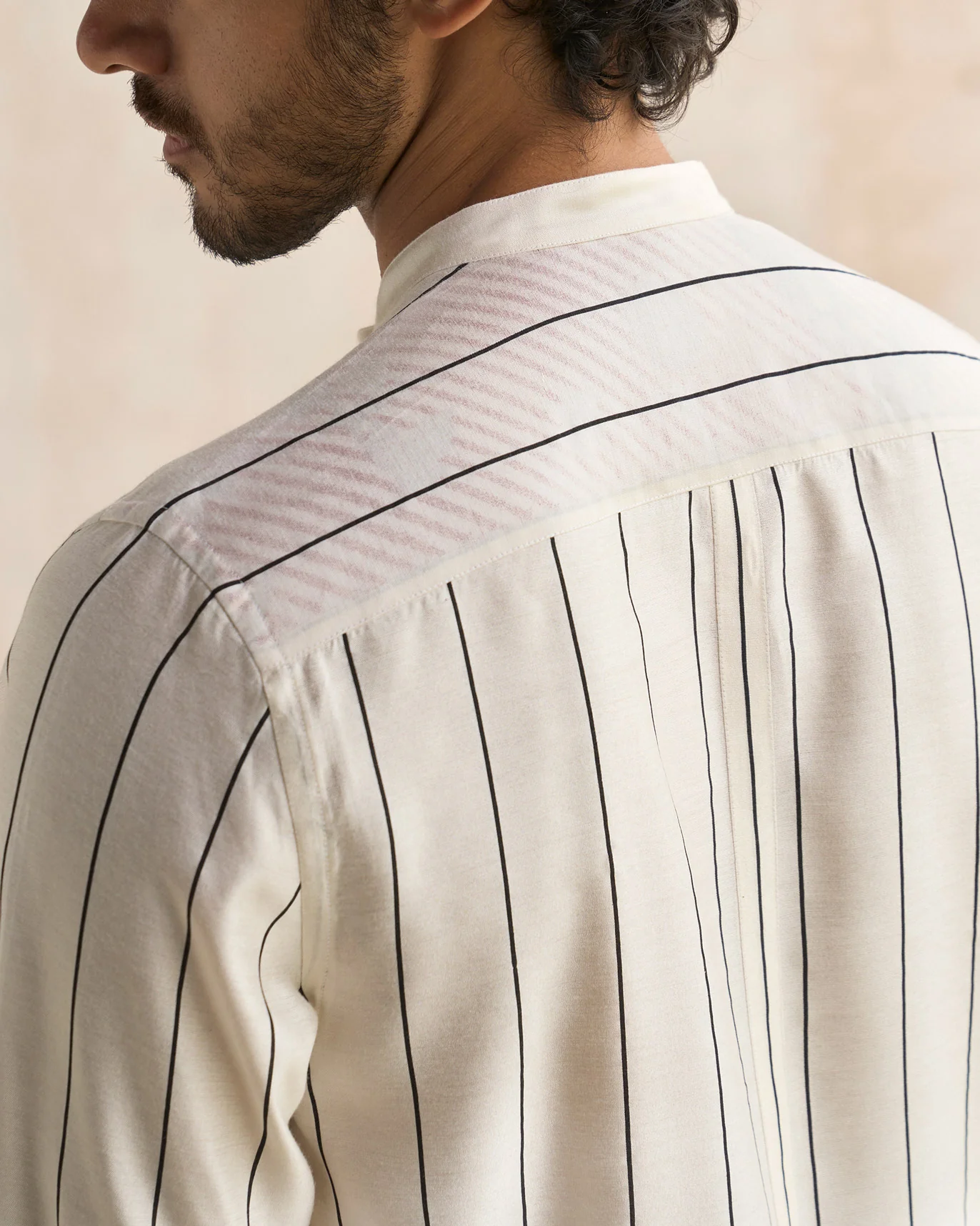 Nawab Shirt - Ivory & Black - Image 4