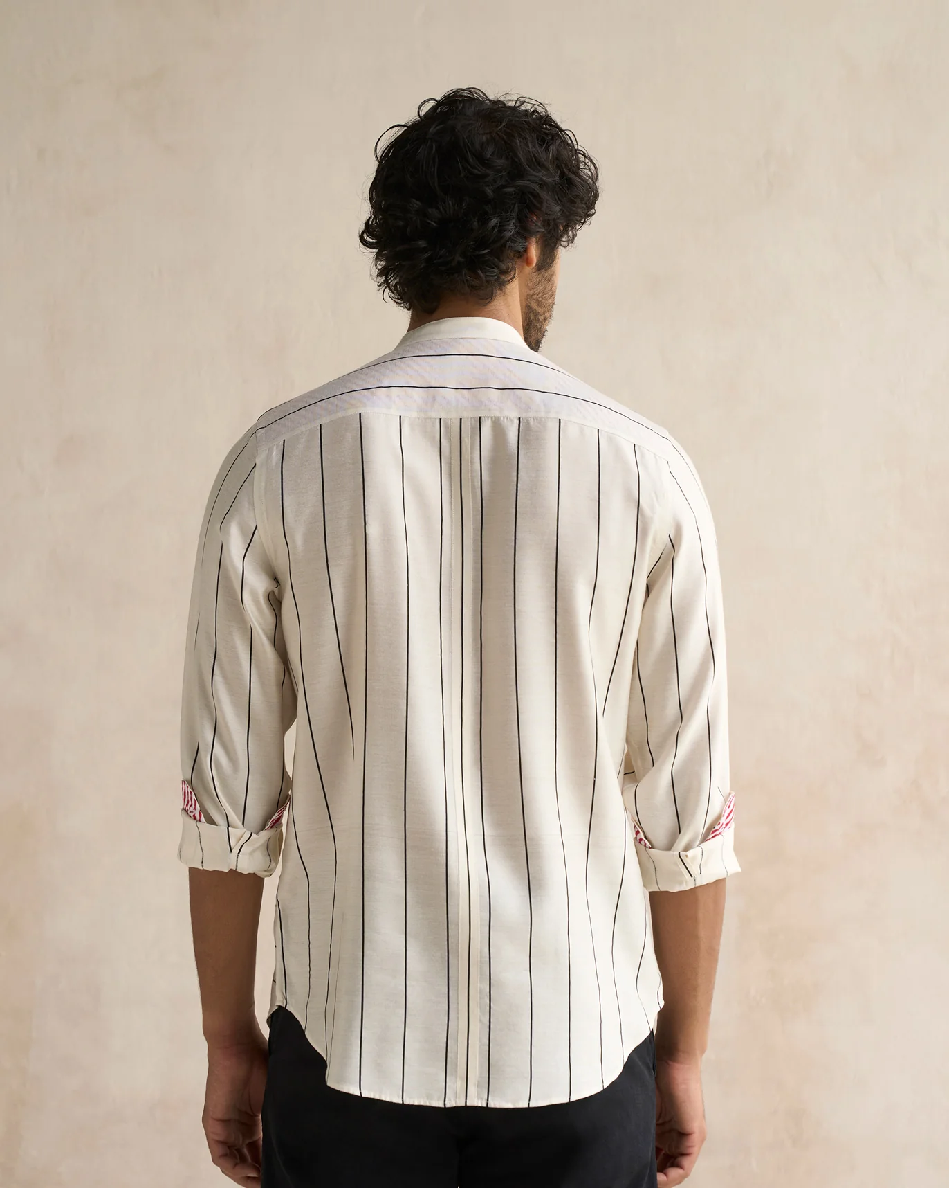 Nawab Shirt - Ivory & Black - Image 5