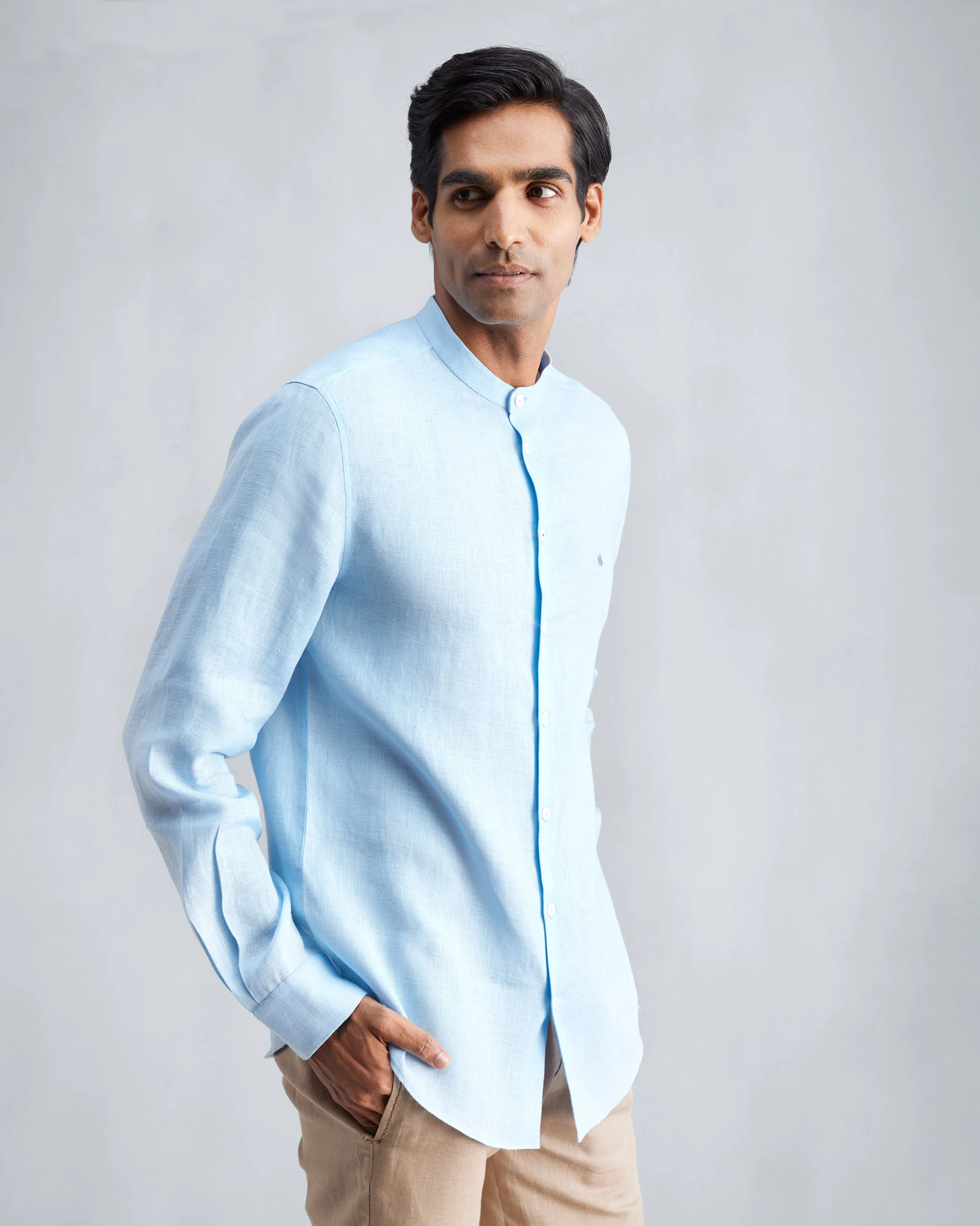 Nawab Shirt - Light Blue - Image 4
