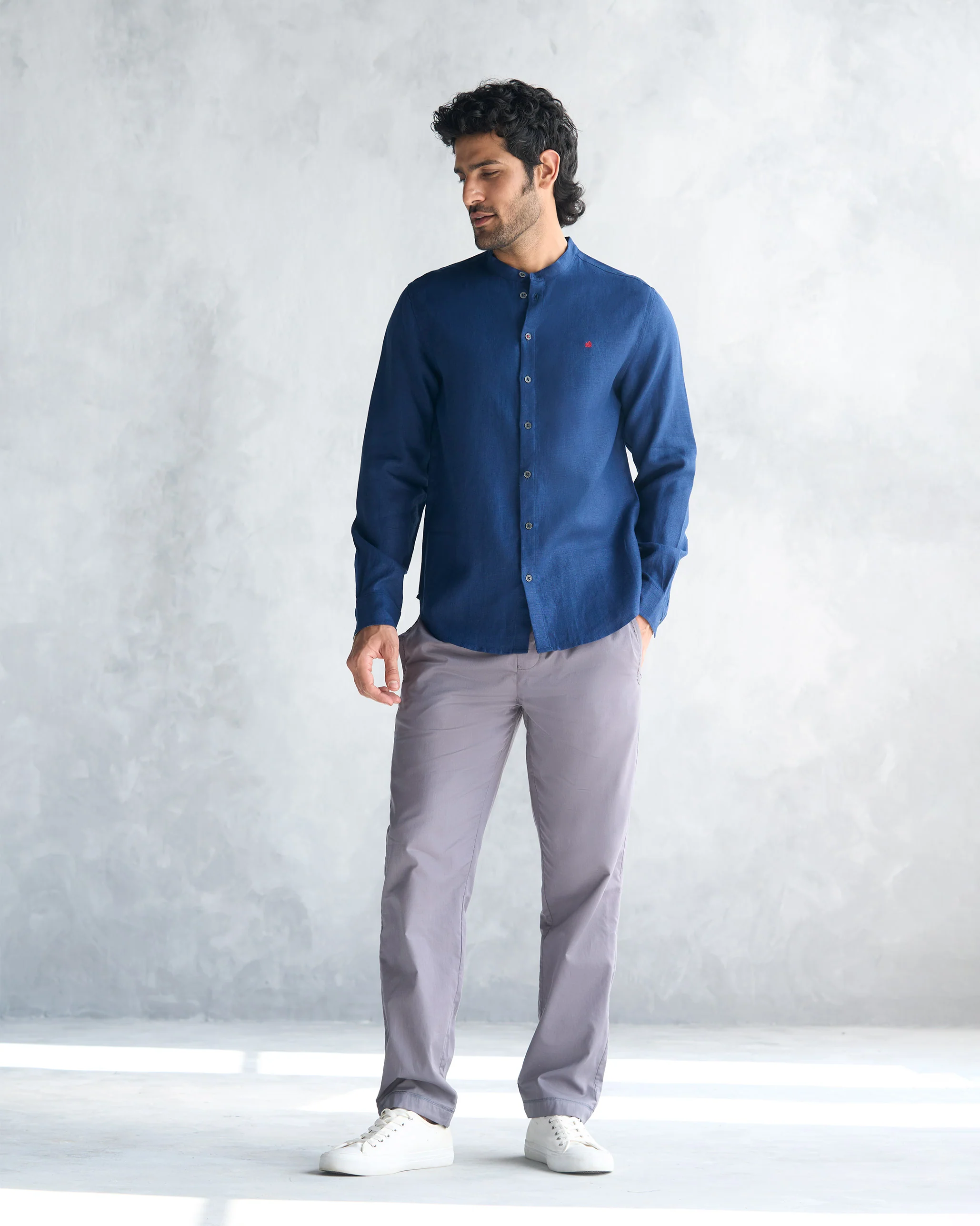 Nawab Shirt - Navy - Image 4