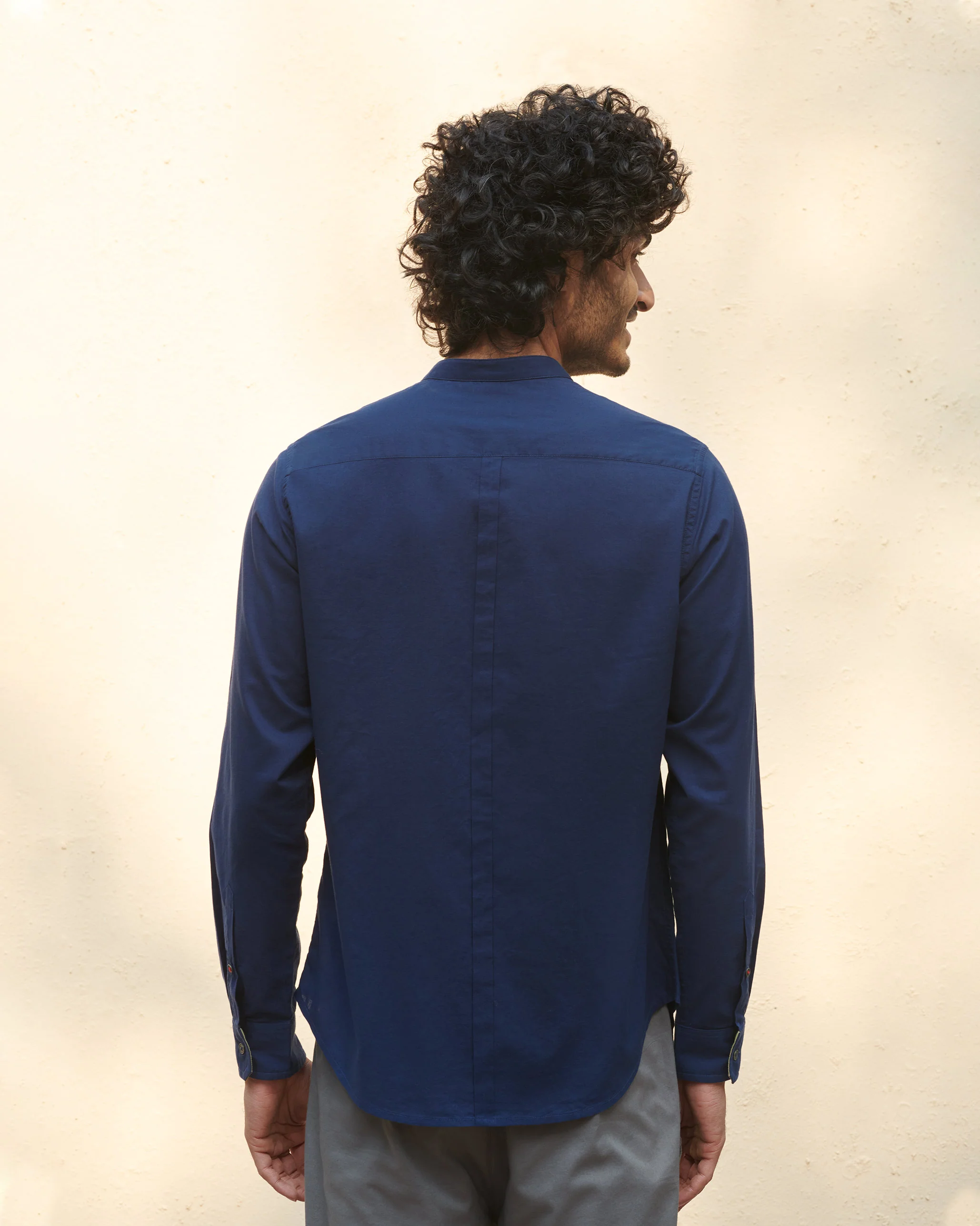 Nawab Shirt - Navy - Image 3