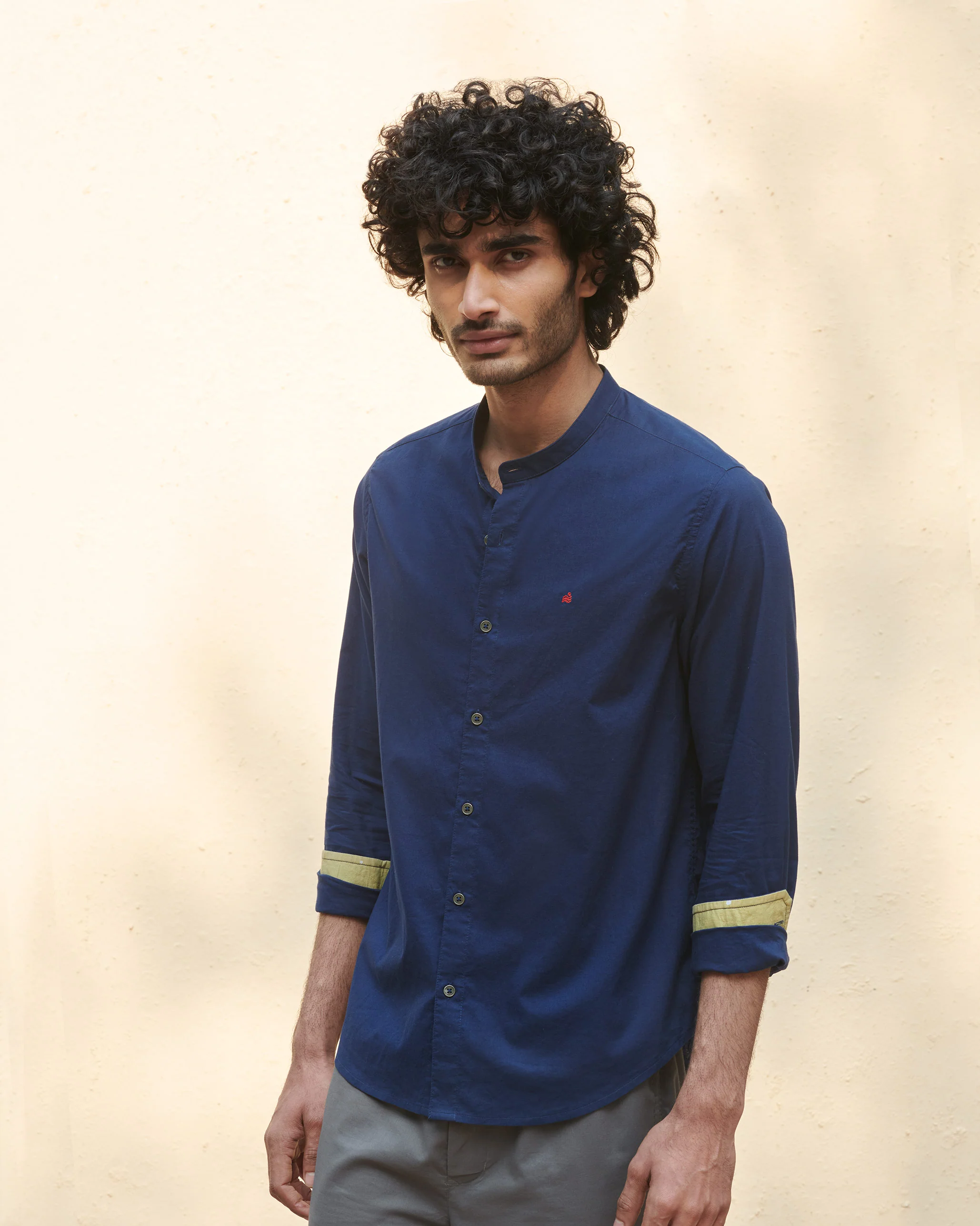 Nawab Shirt - Navy - Image 4