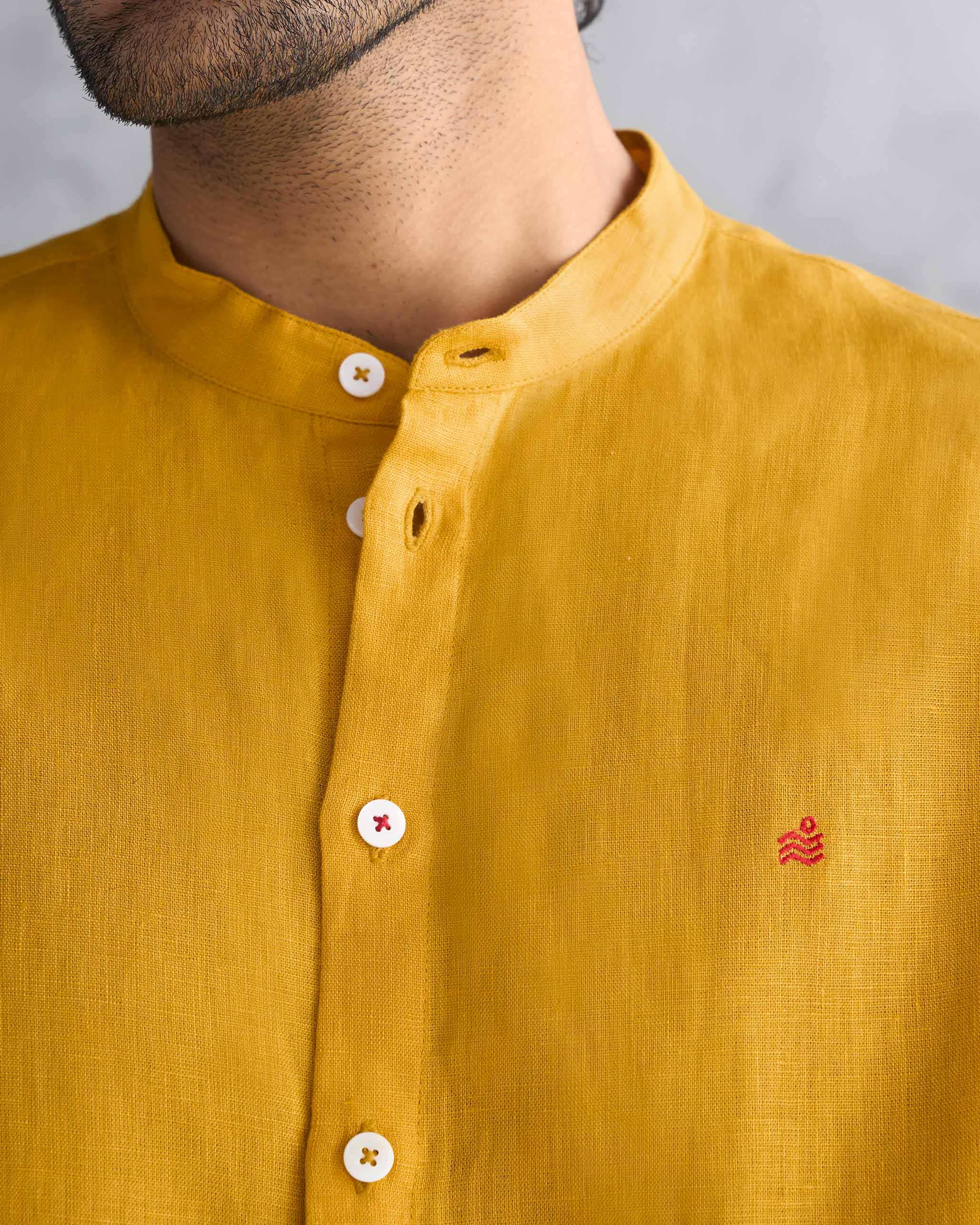 Nawab Shirt - Ochre - Image 3