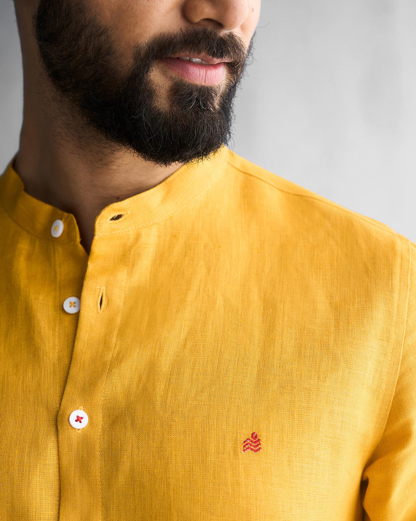 Nawab Shirt - Ochre - Image 2