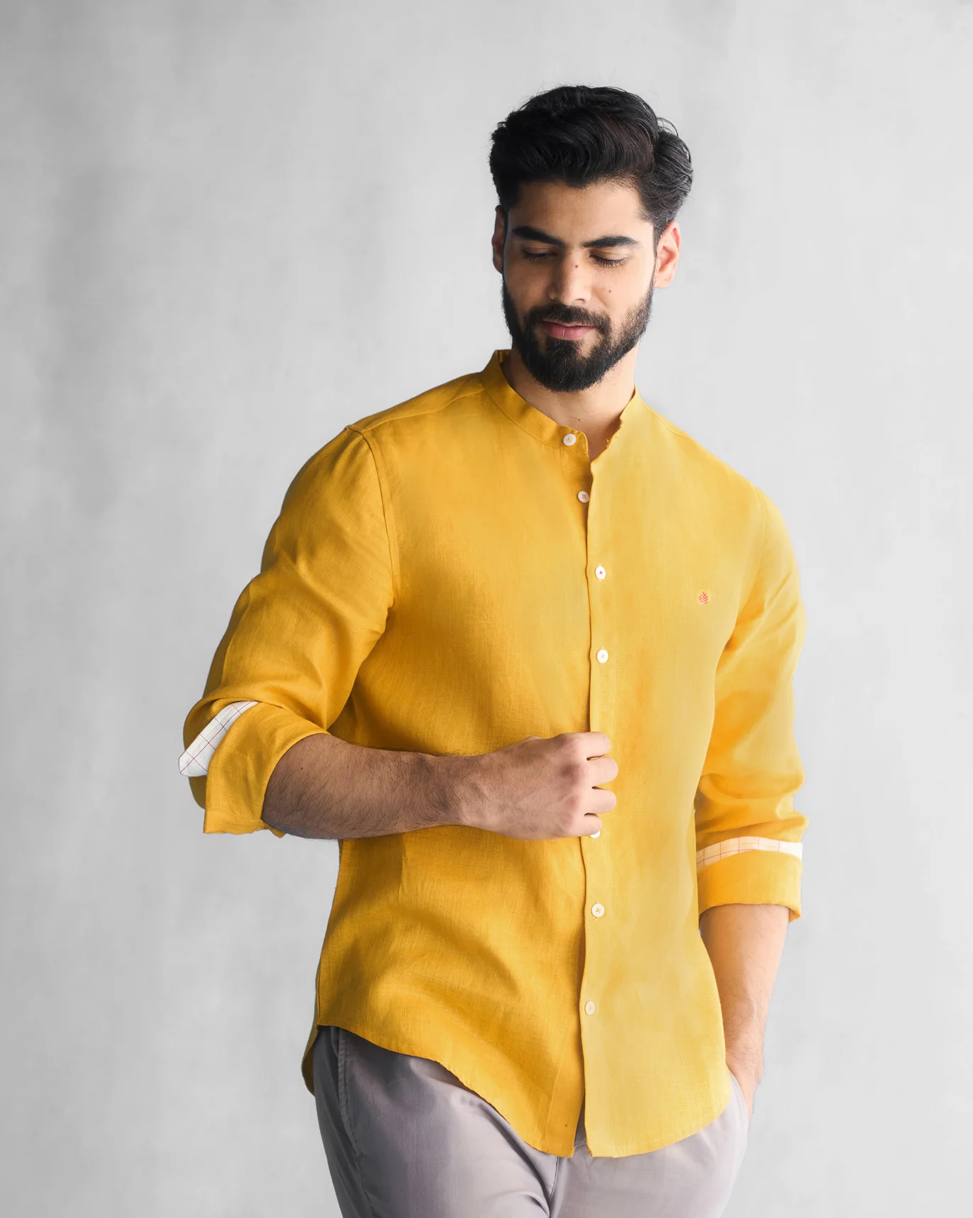 Nawab Shirt - Ochre - Image 6