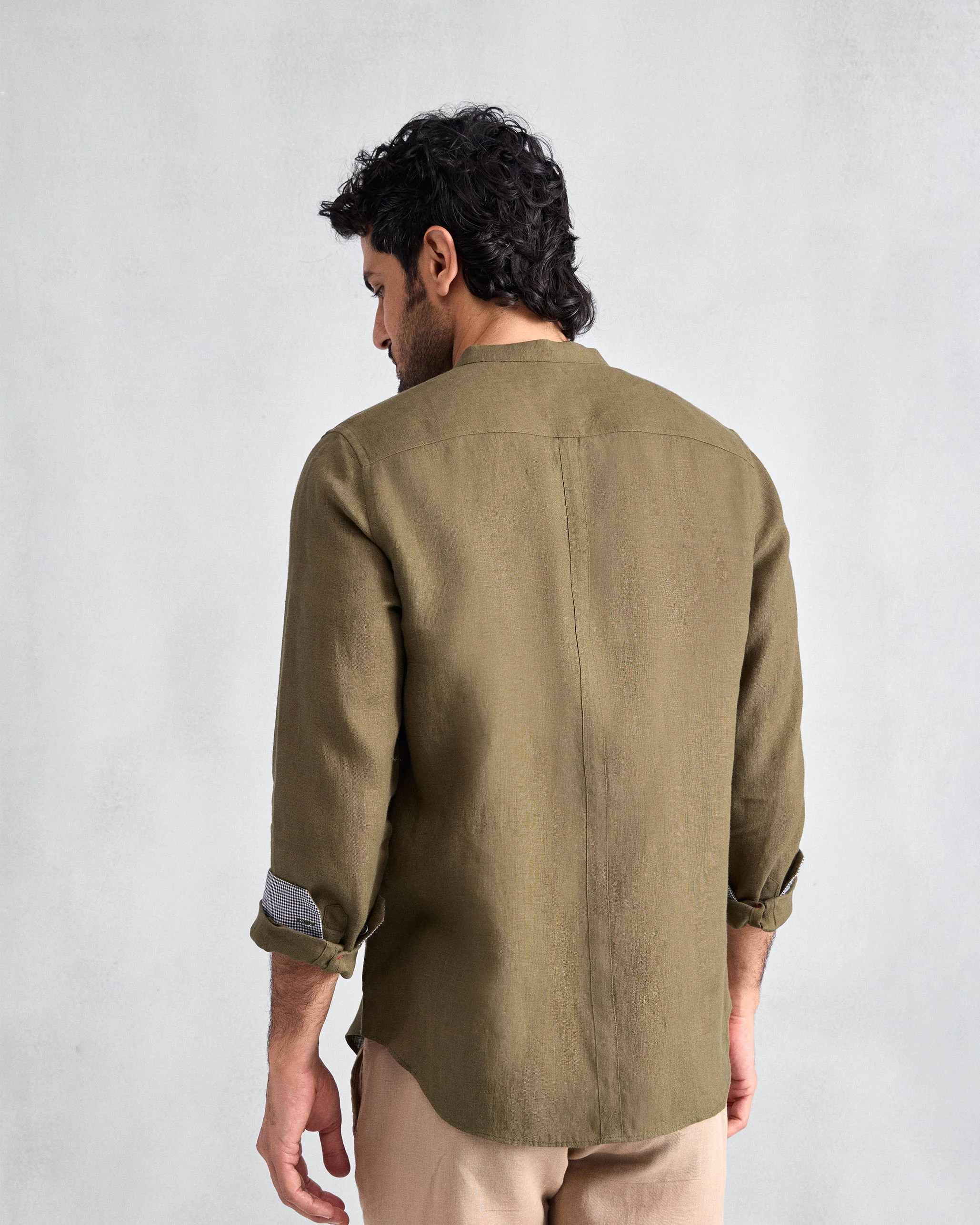 Nawab Shirt - Olive - Image 3