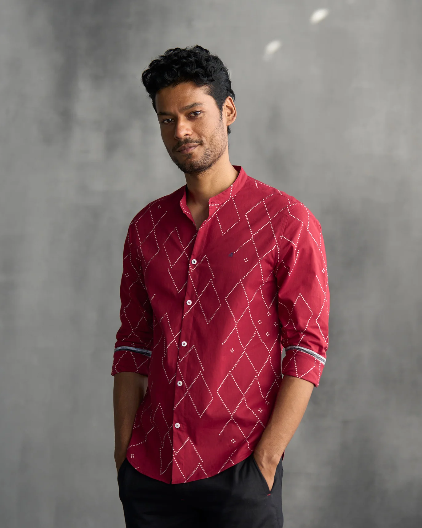 Nawab Shirt - Red - Image 3