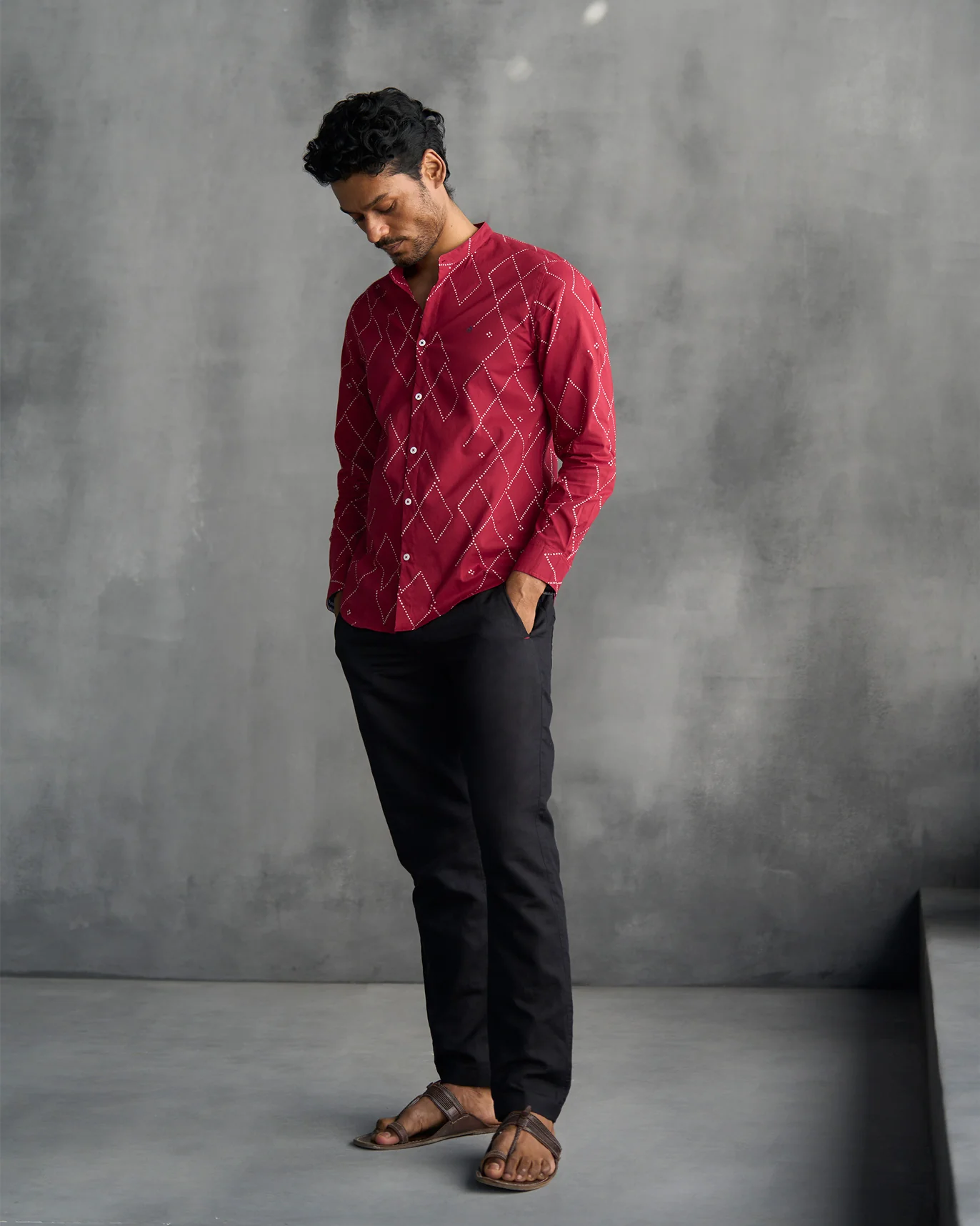 Nawab Shirt - Red - Image 6