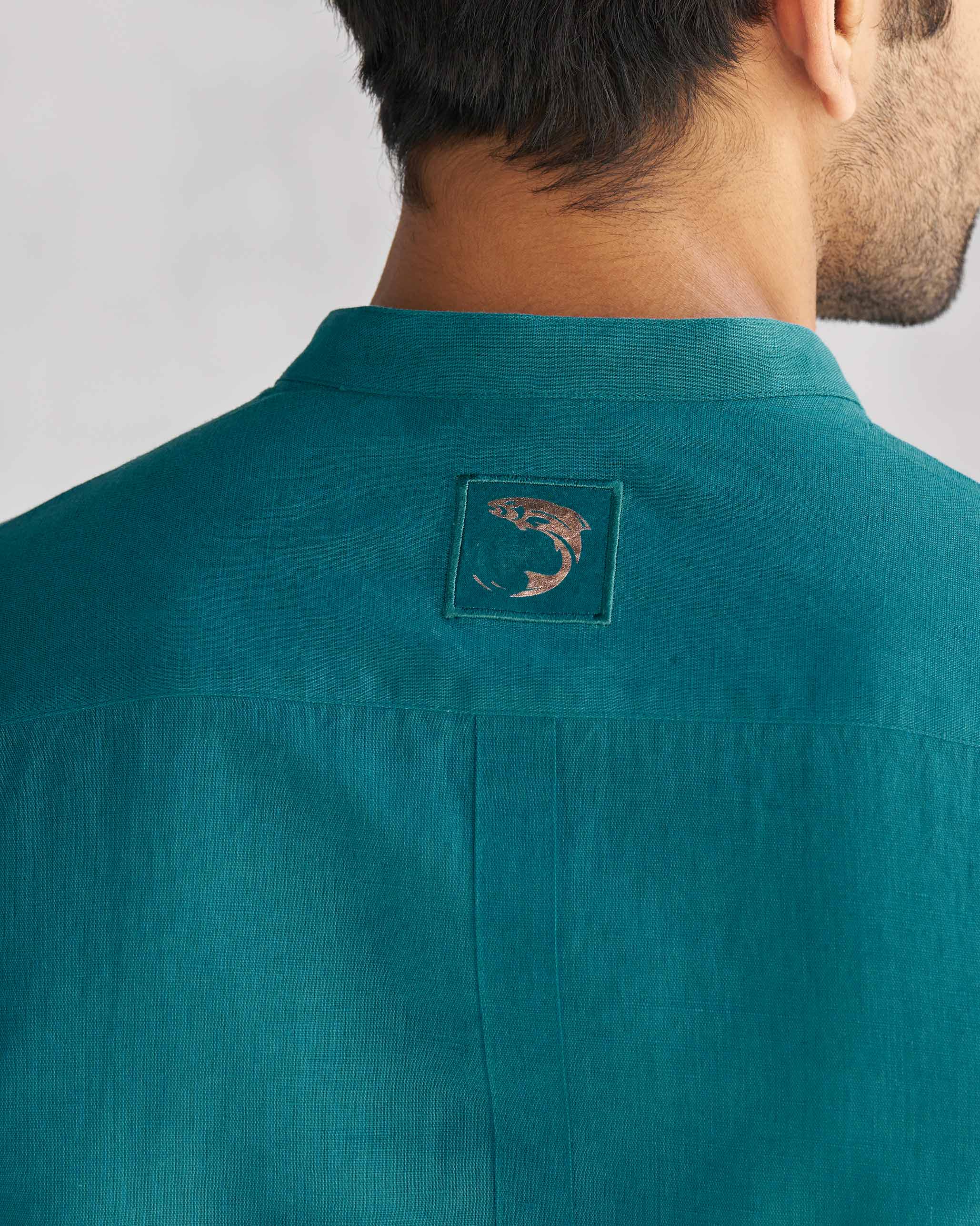 Nawab Shirt - Teal Tssxnb - Image 2