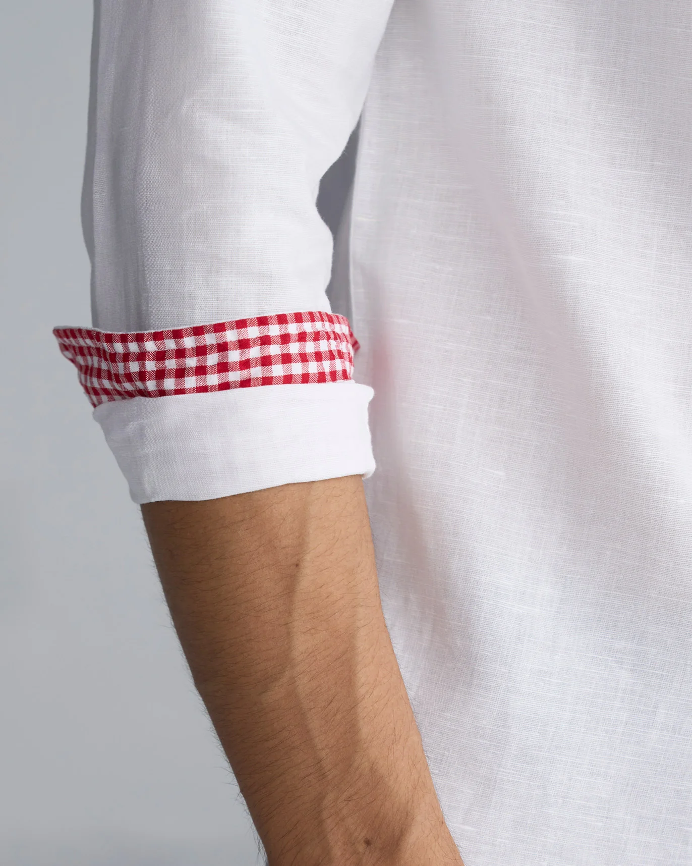 Nawab Shirt - White & Red - Image 2